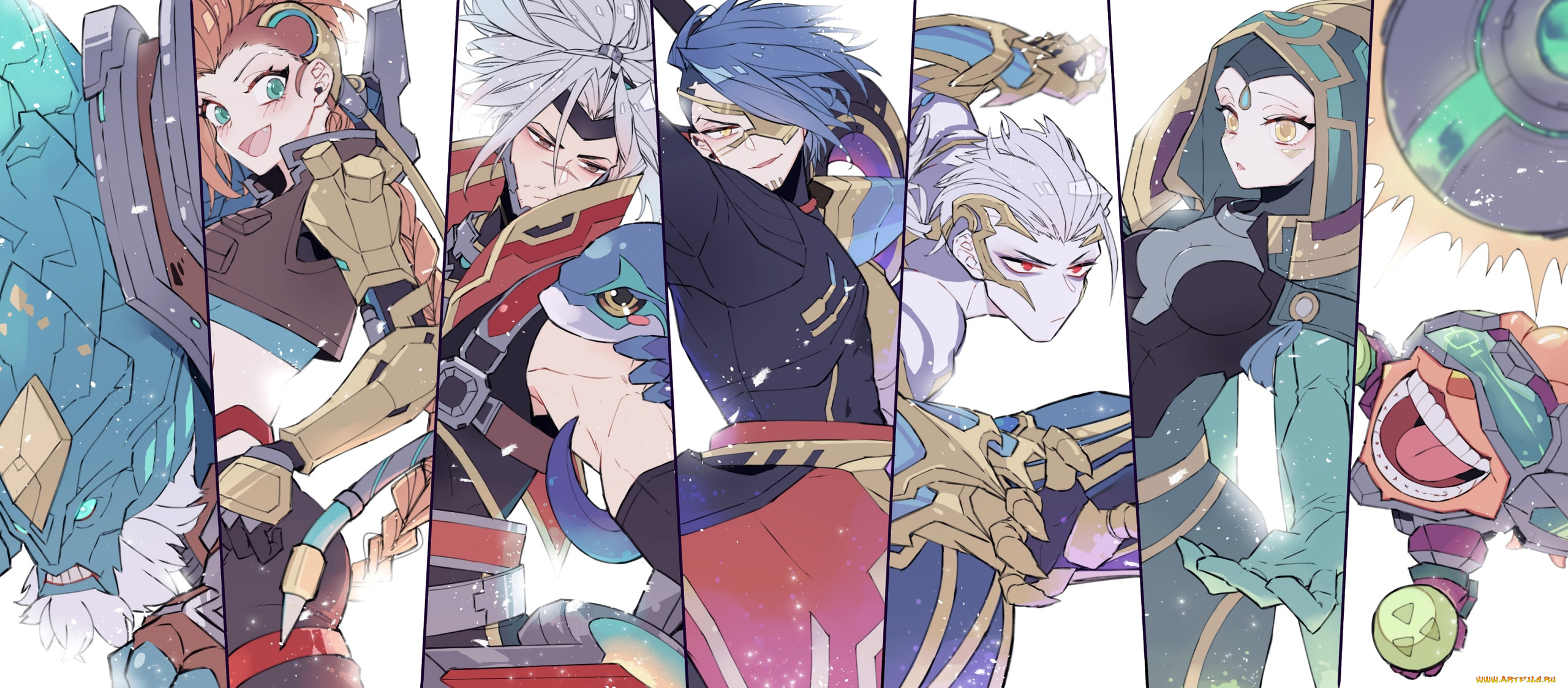 видео, игры, league, of, legends, персонажи, коллаж