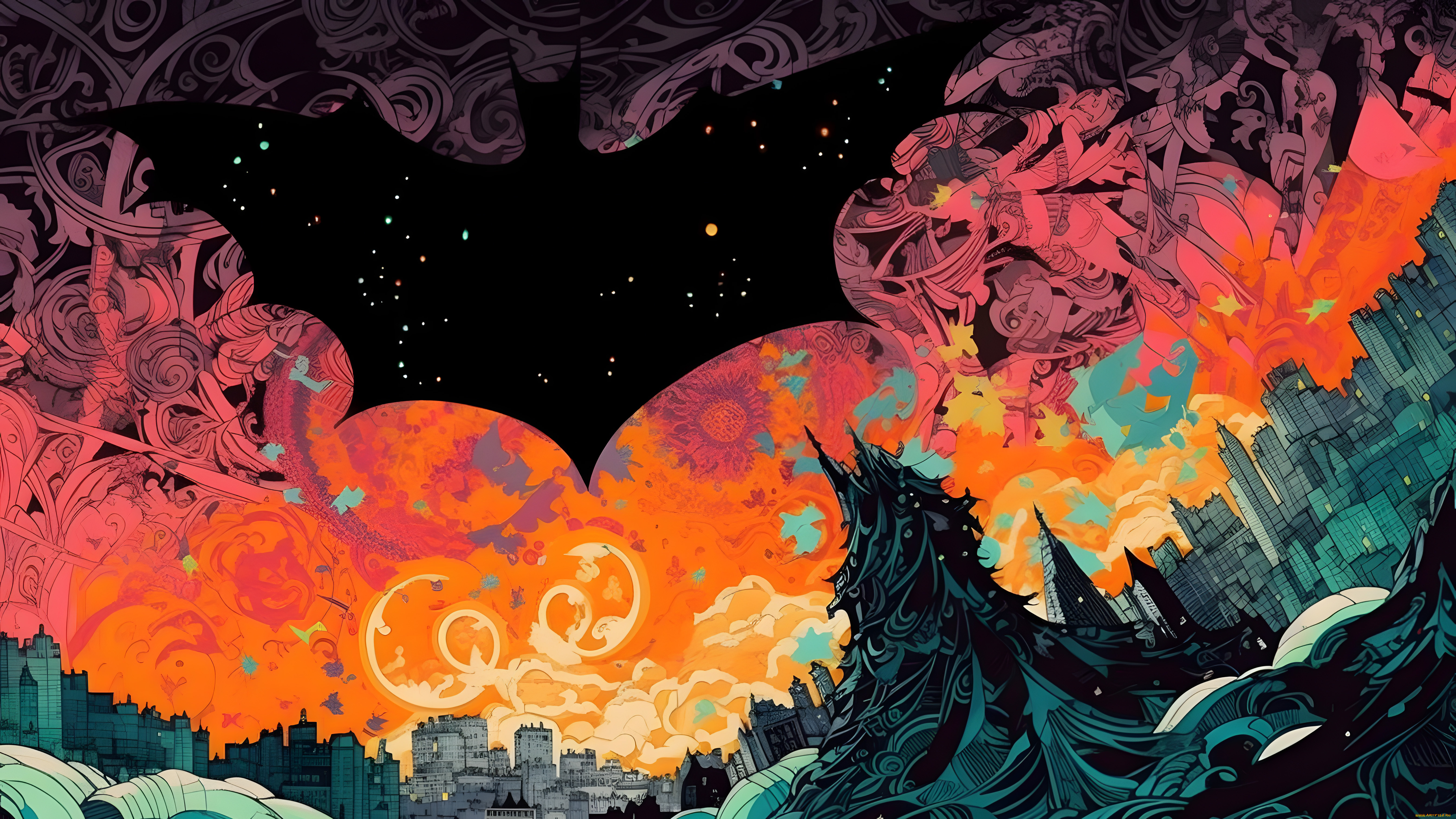 рисованное, комиксы, batman, нейросети