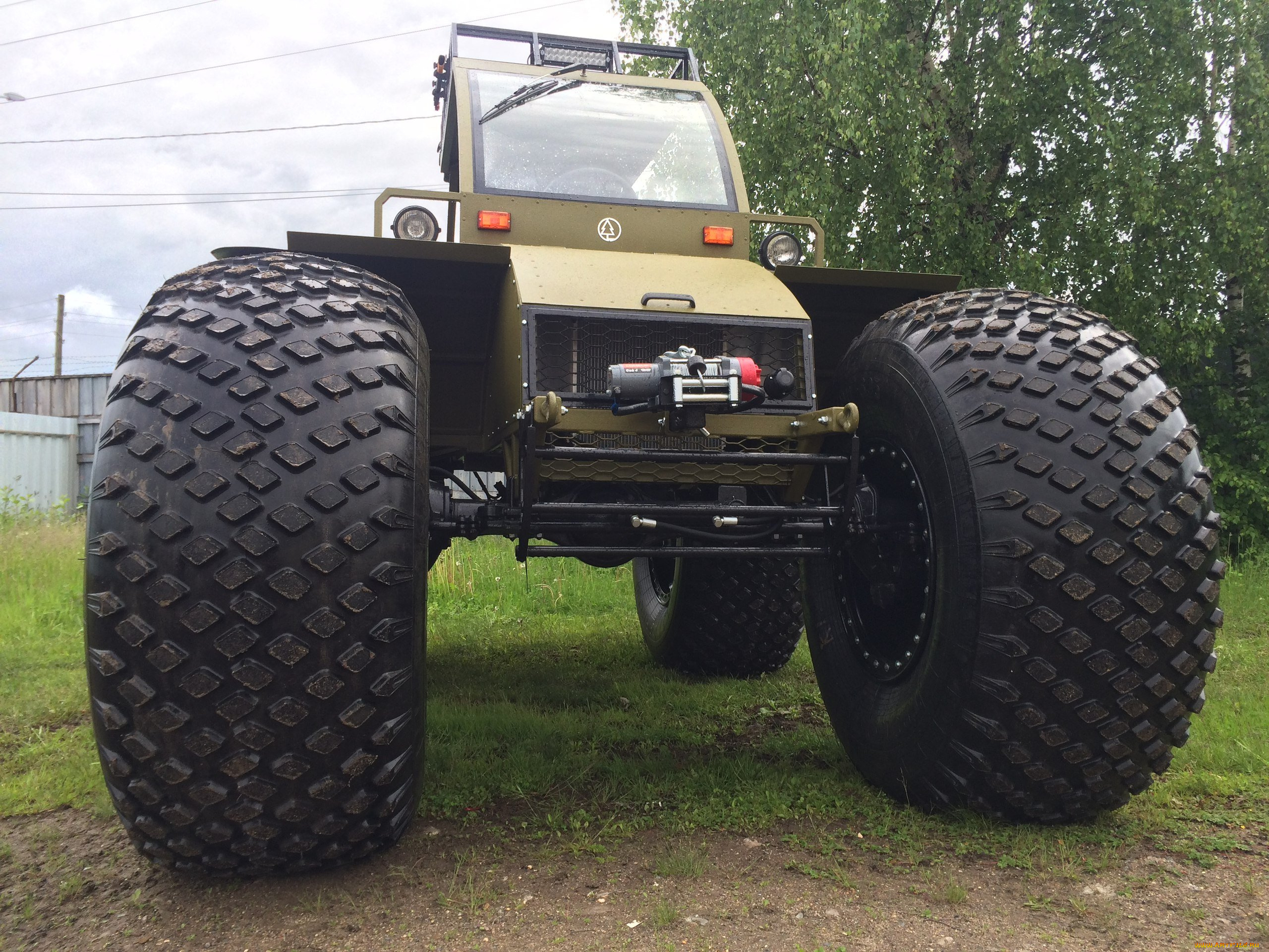 техника, вездеходы, на, шинах, низкого, давления, вид, спeрeди