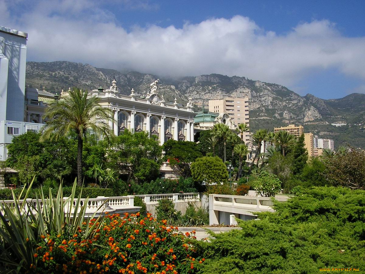 монако, днем, города, монте, карло