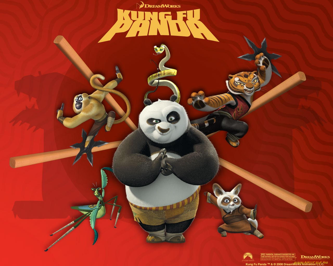 kung, fu, panda, мультфильмы