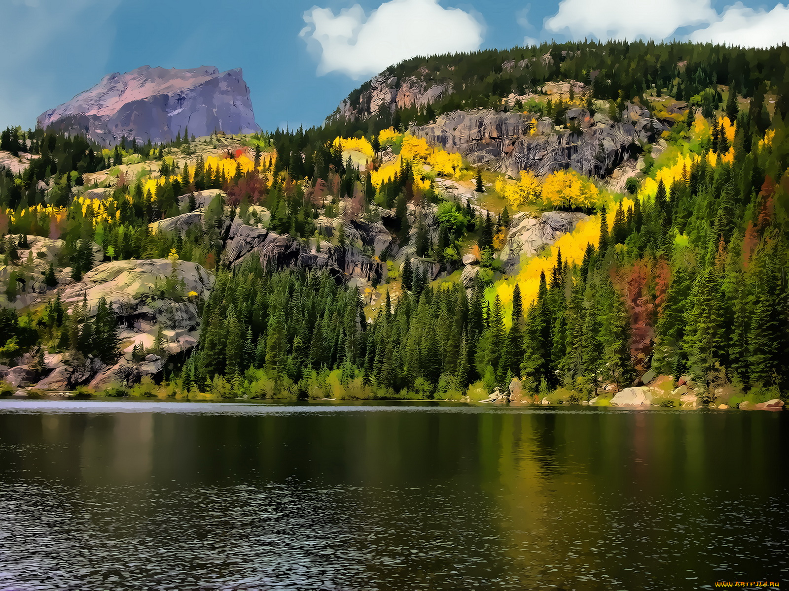 рисованные, природа