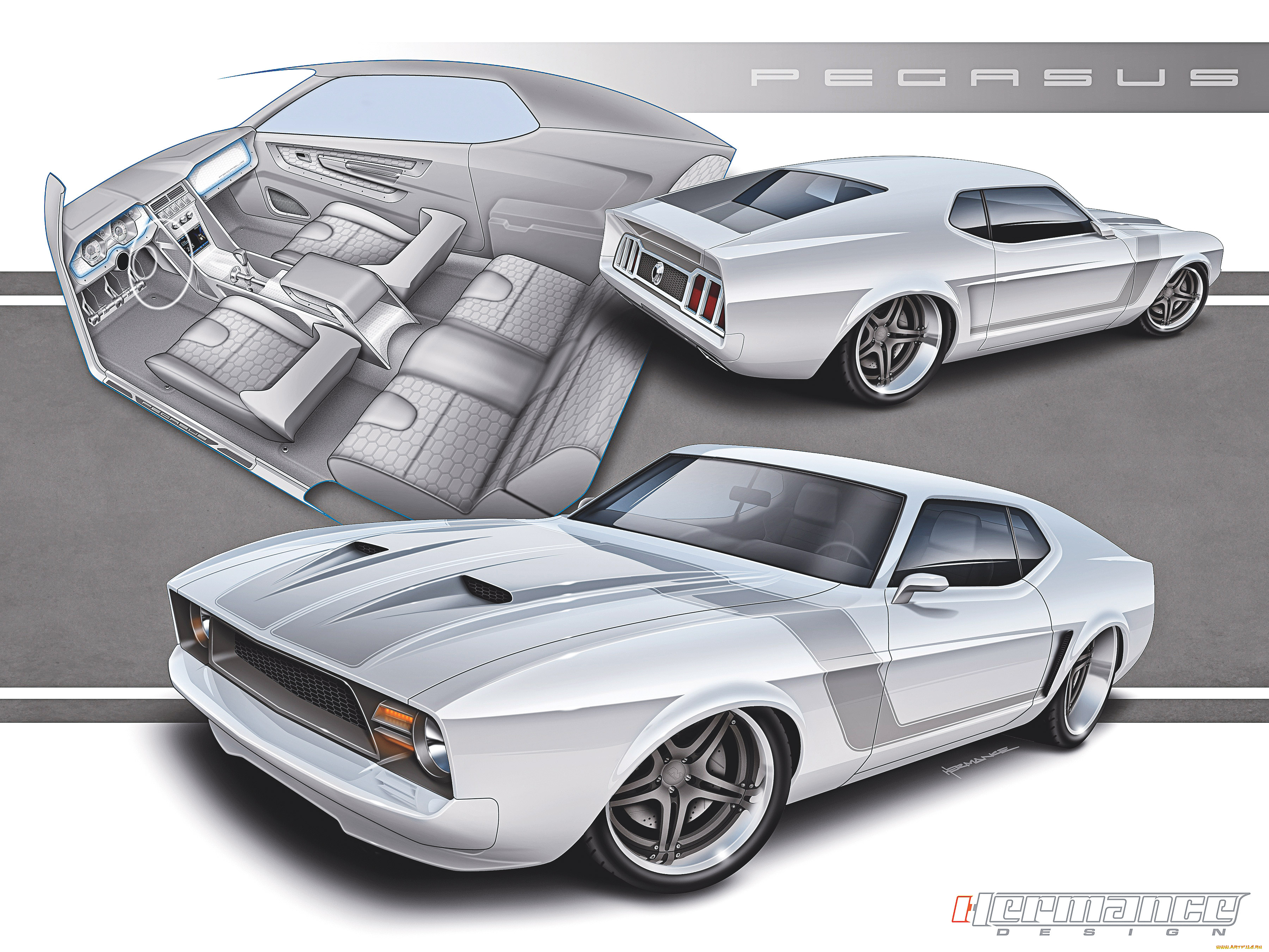 автомобили, рисованные