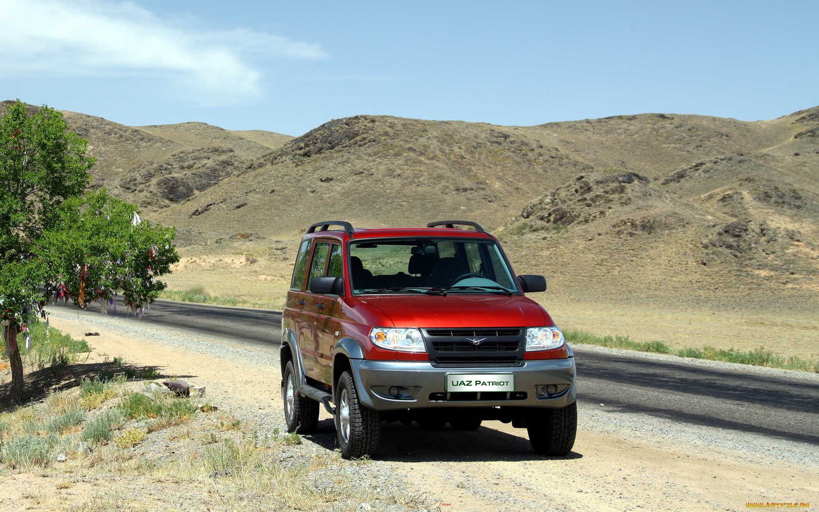 автомобили, уаз, обочина