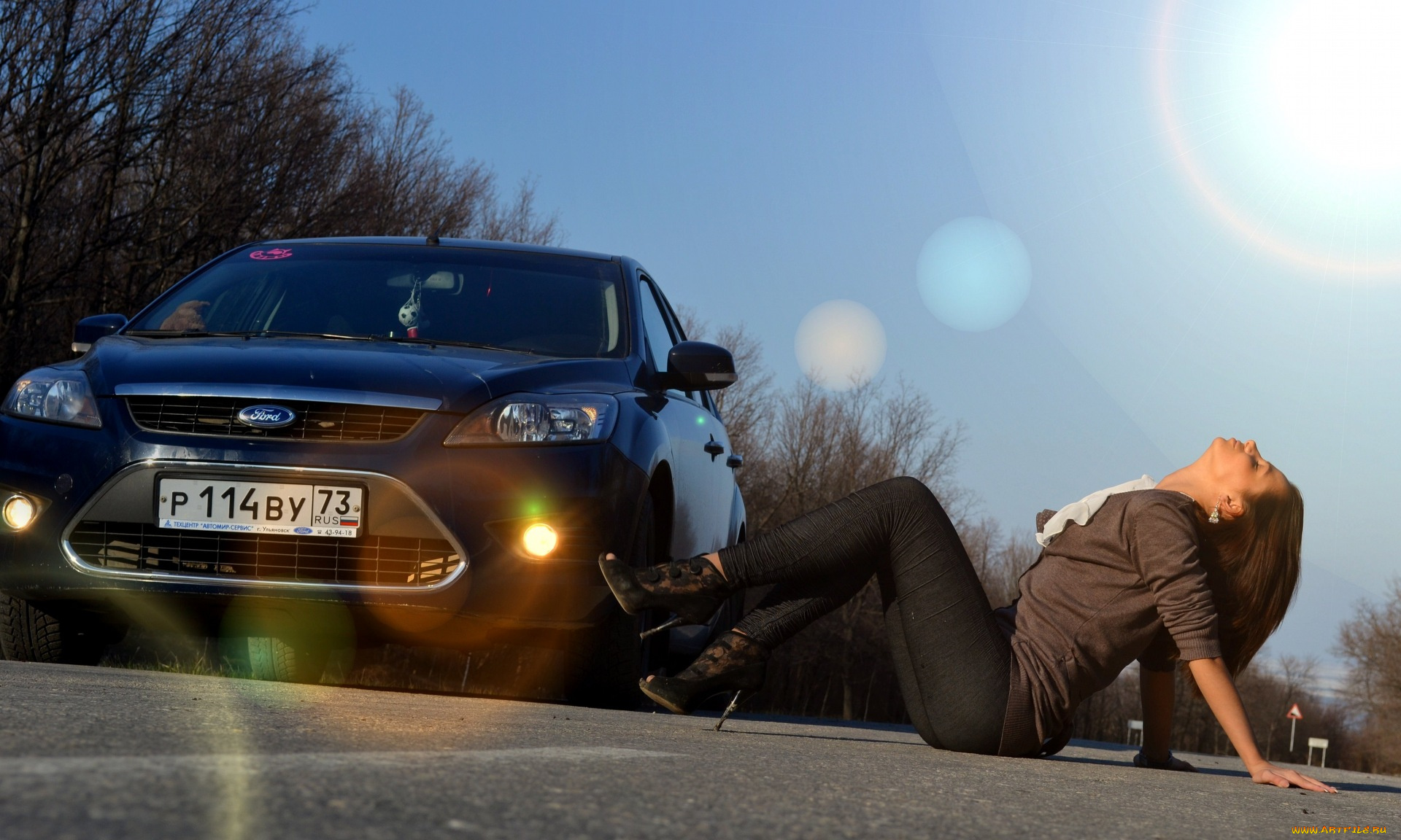 автомобили, авто, девушками