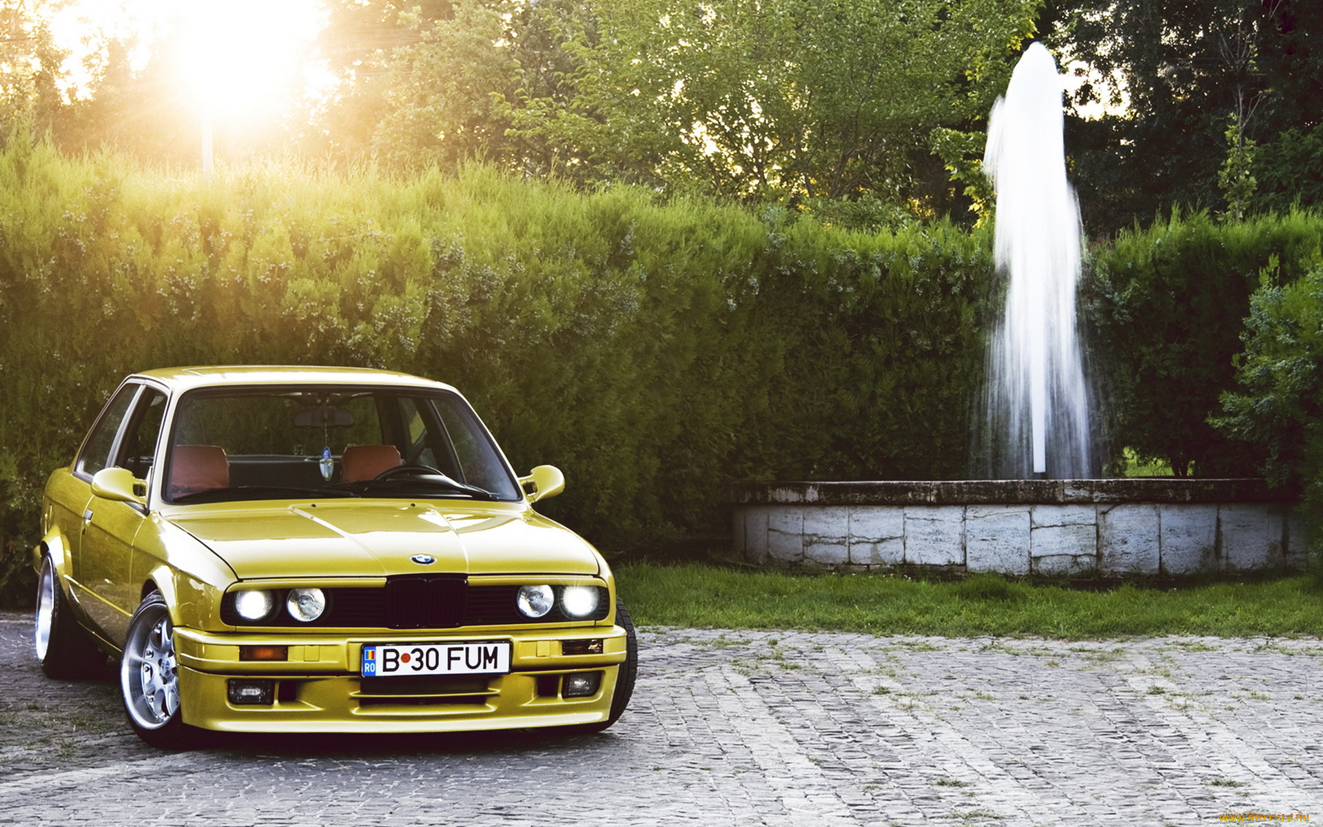 bmw, автомобили, бмв, фонтан