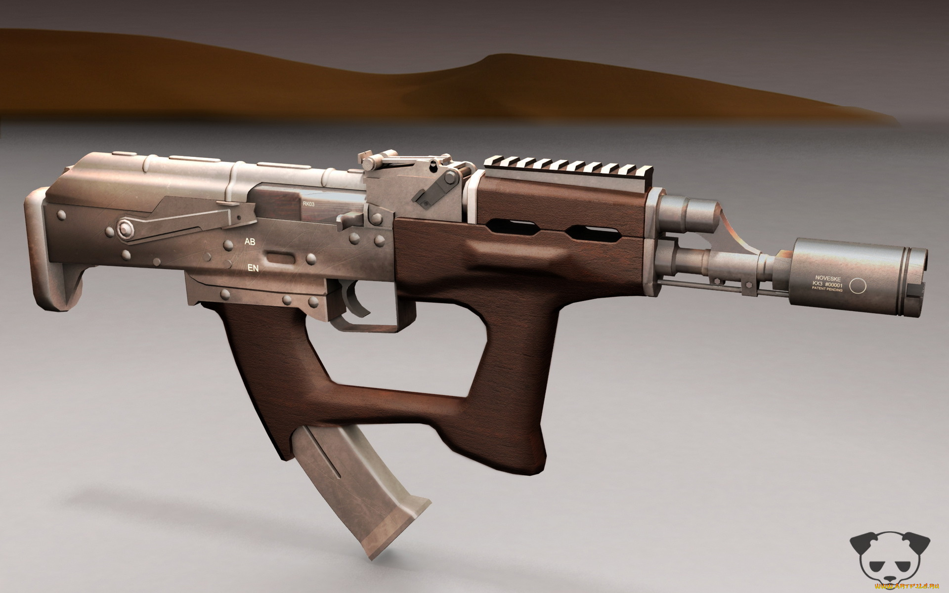 оружие, 3d, автомат