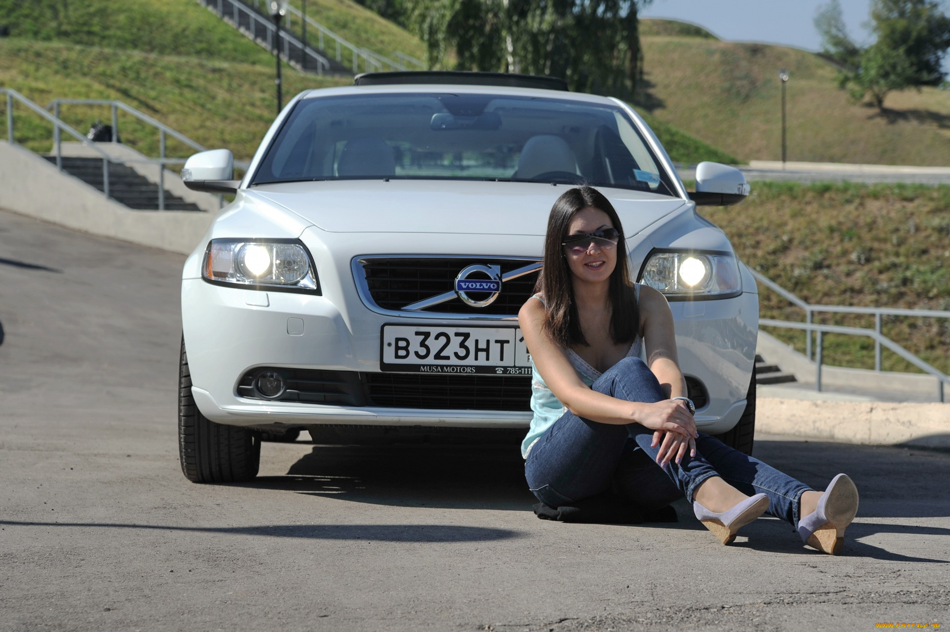 автомобили, авто, девушками