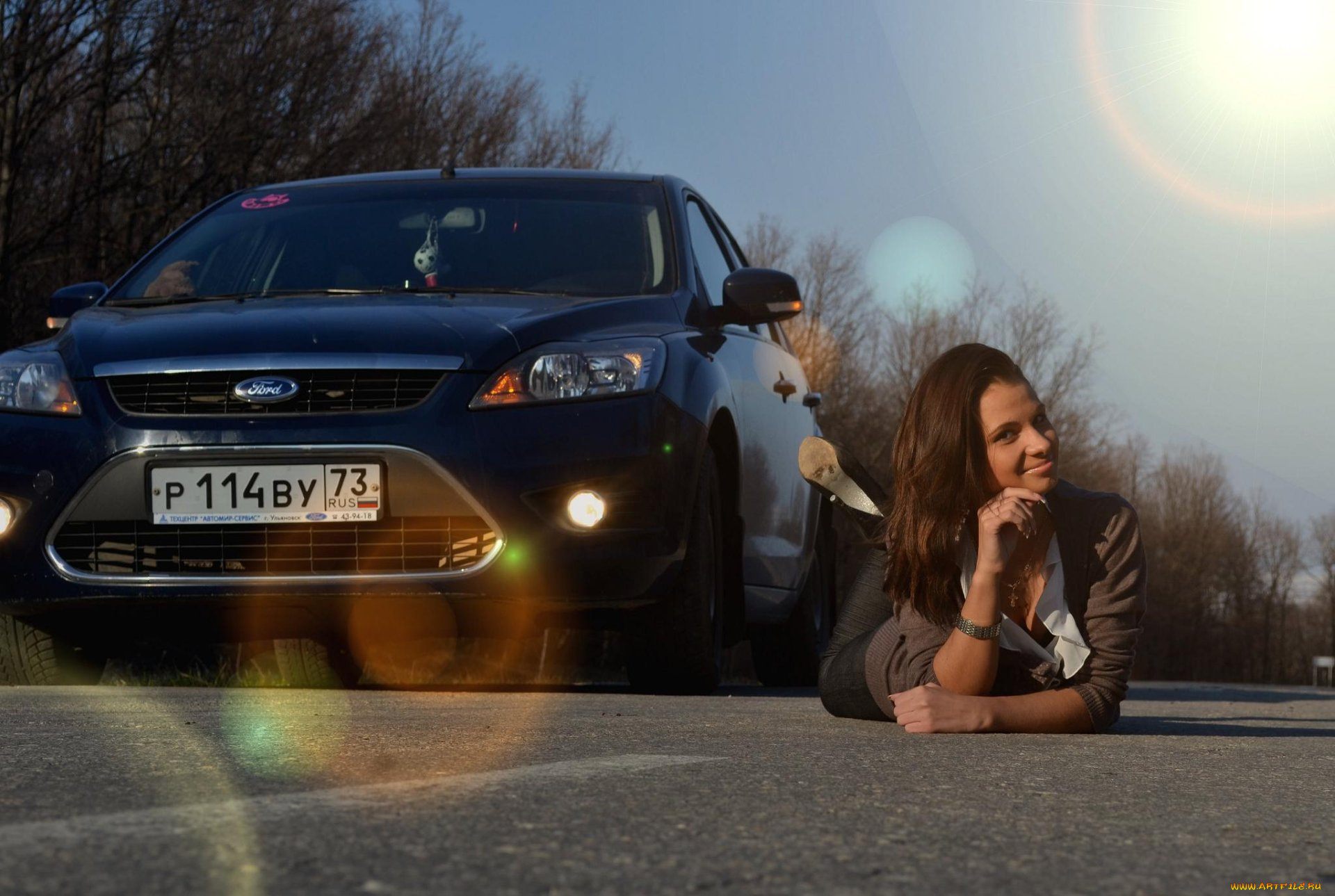 автомобили, авто, девушками