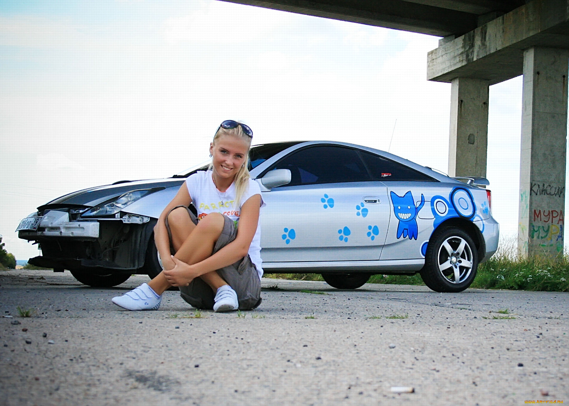 автомобили, авто, девушками, toyota, celica