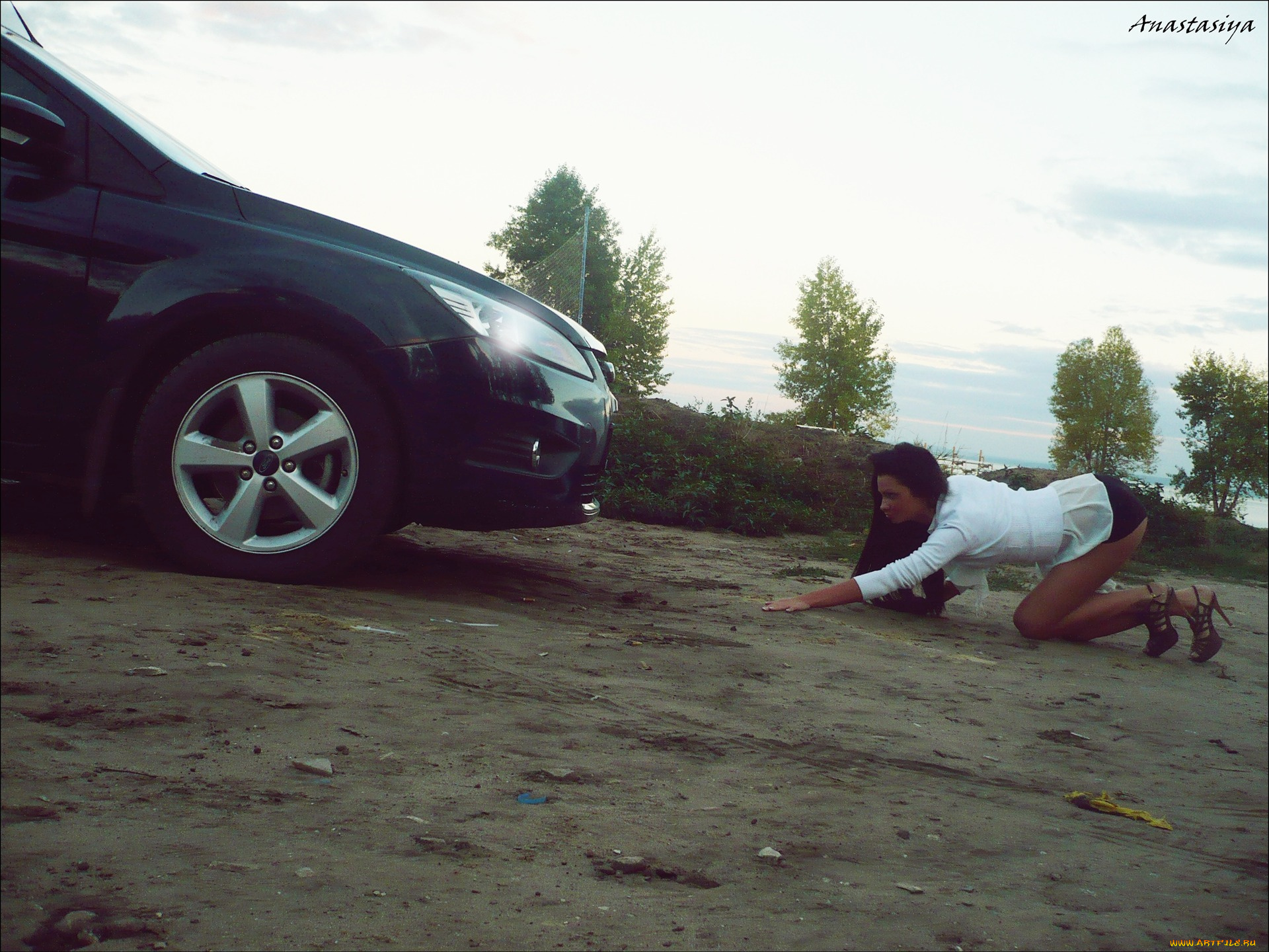 автомобили, авто, девушками