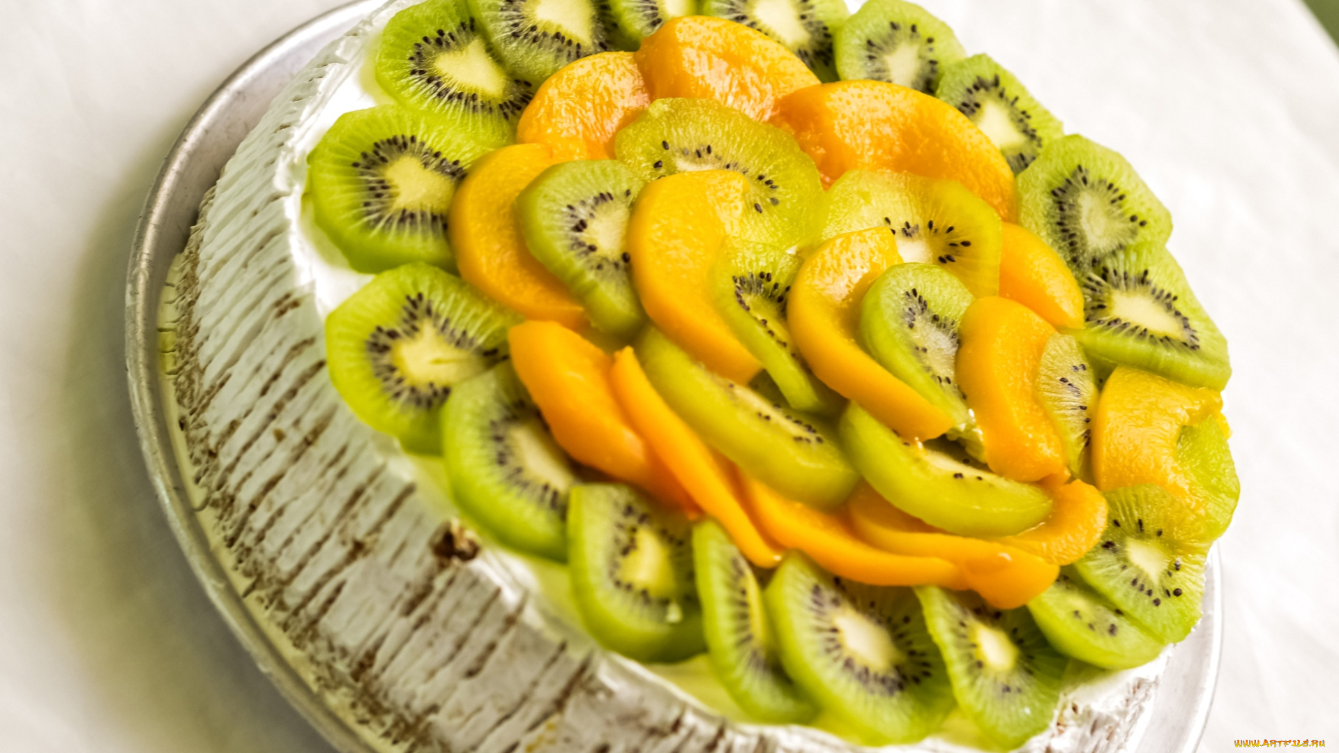 еда, пирожные, кексы, печенье, торт, манго, киви