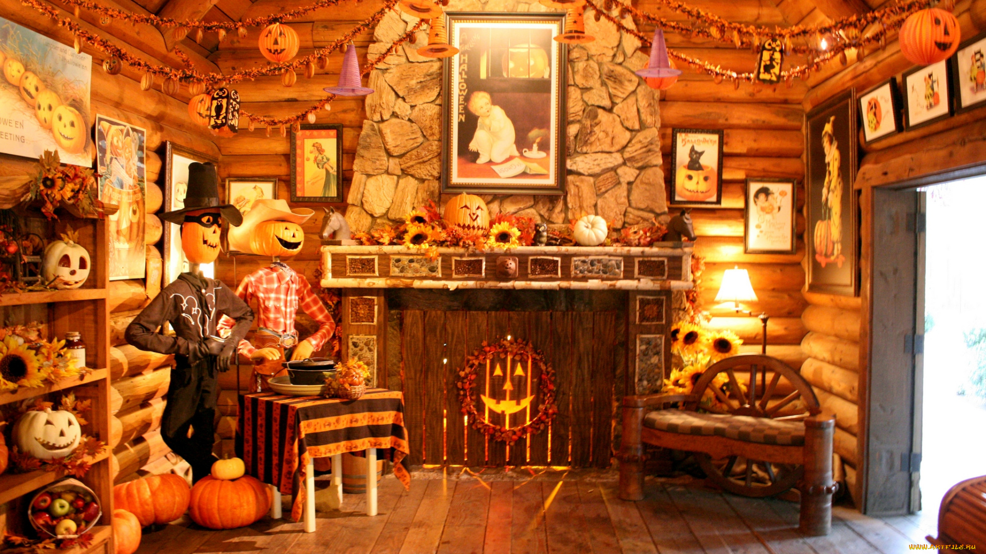 праздничные, хэллоуин, лачуга