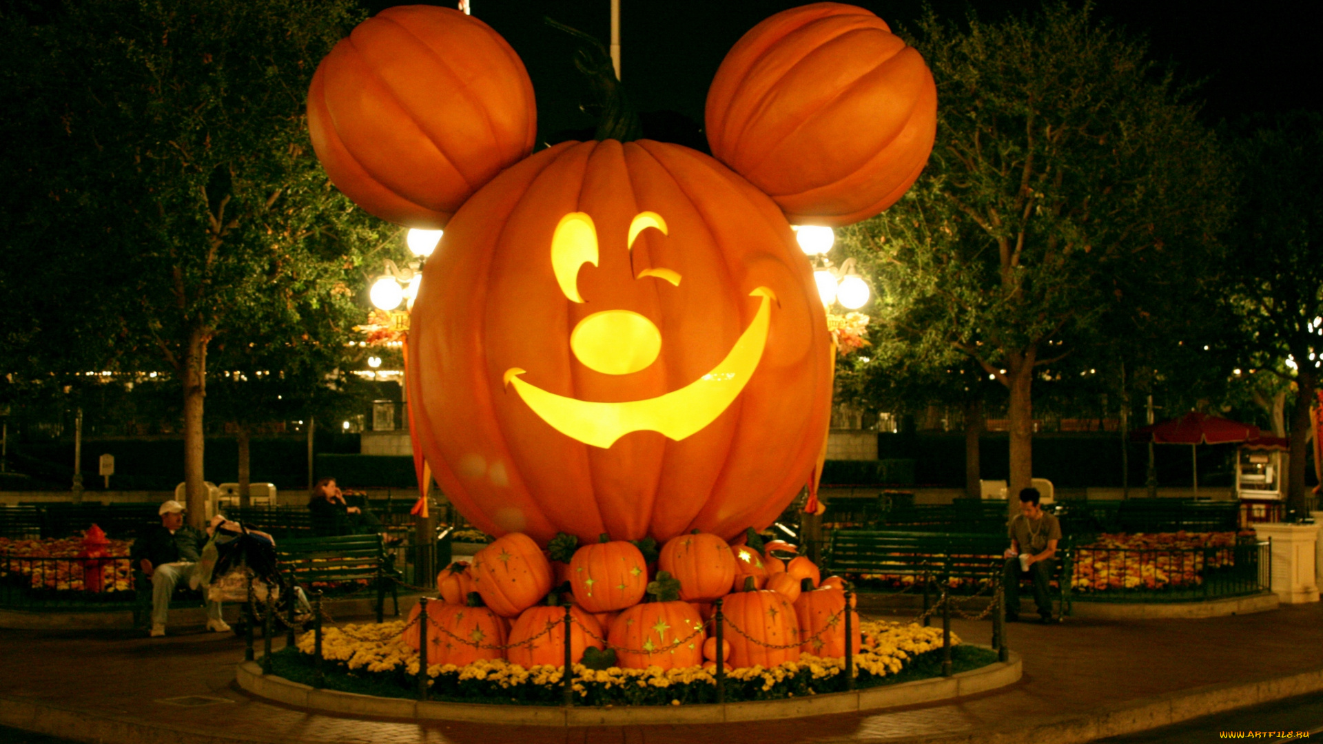 праздничные, хэллоуин, микки