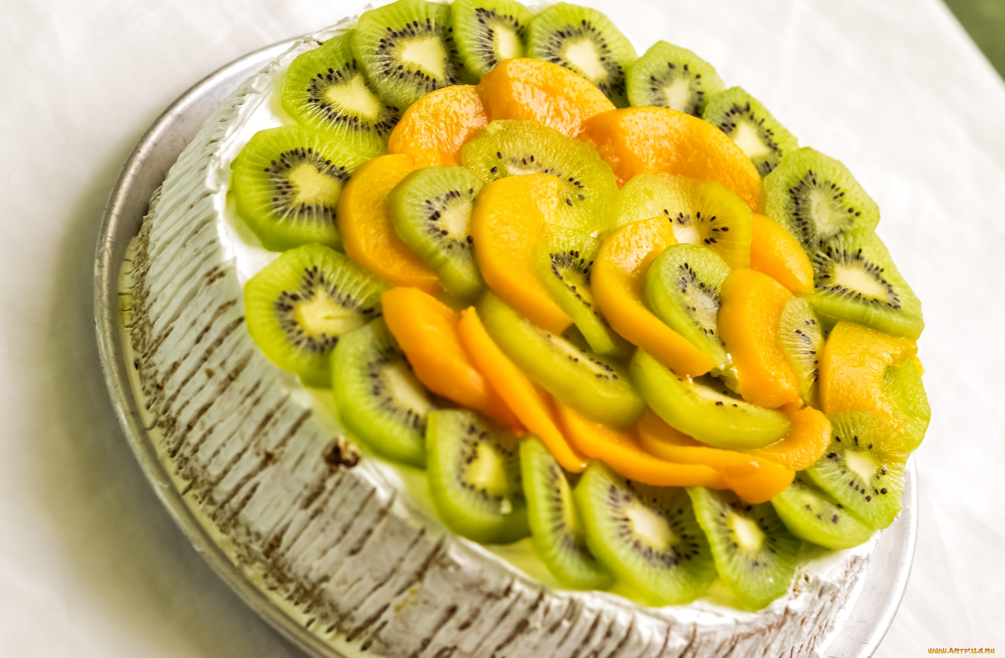 еда, пирожные, кексы, печенье, торт, манго, киви