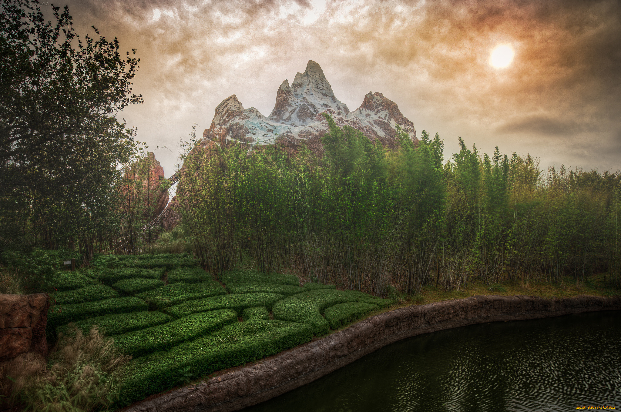 природа, восходы, закаты, флорида, орландо, сша