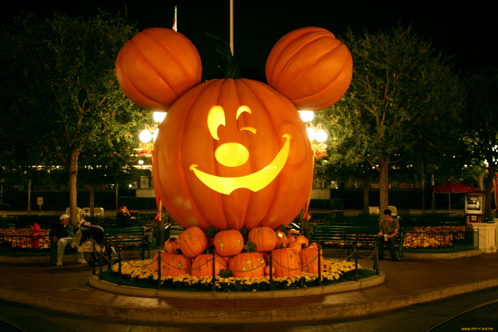 праздничные, хэллоуин, микки