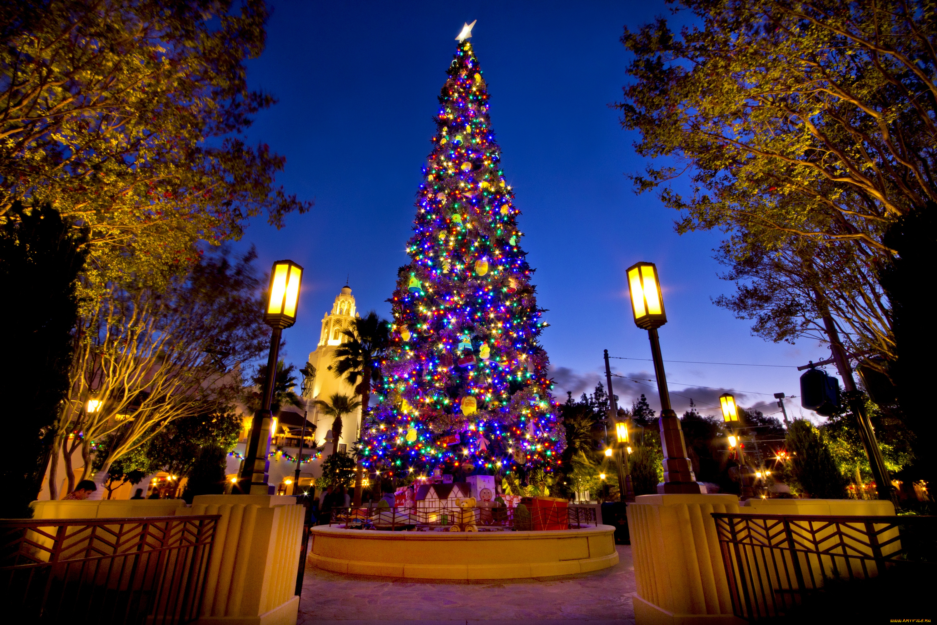 праздничные, Ёлки, диснейленд