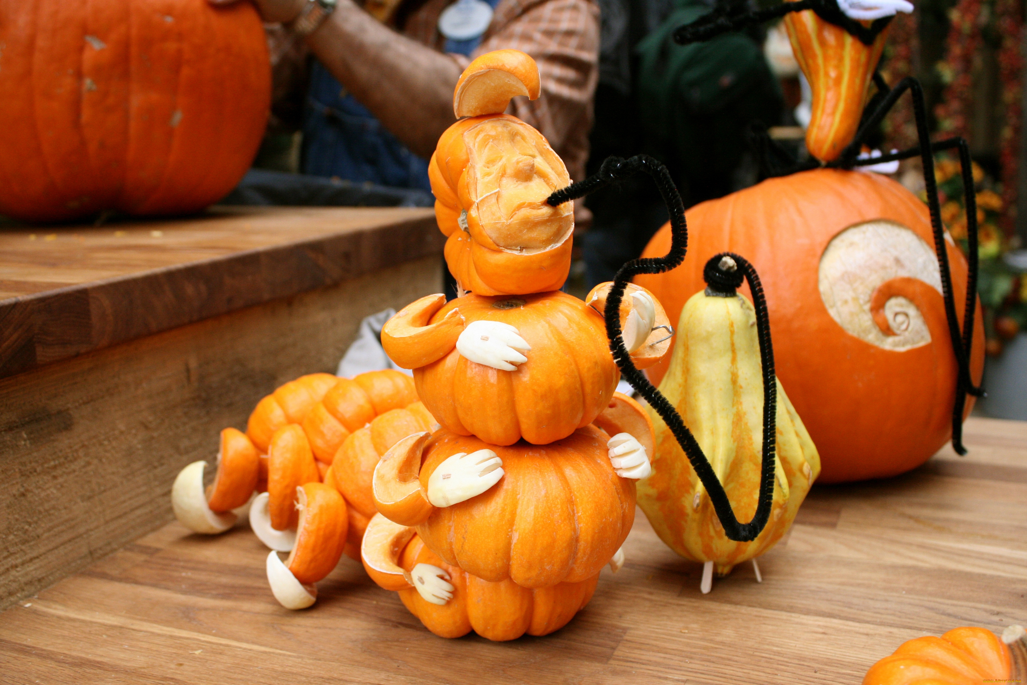 праздничные, хэллоуин, тыквы