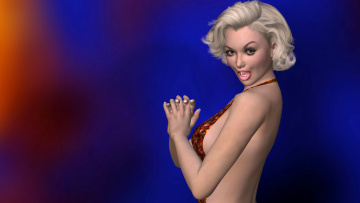 обоя 3д, графика, people, люди, девушка