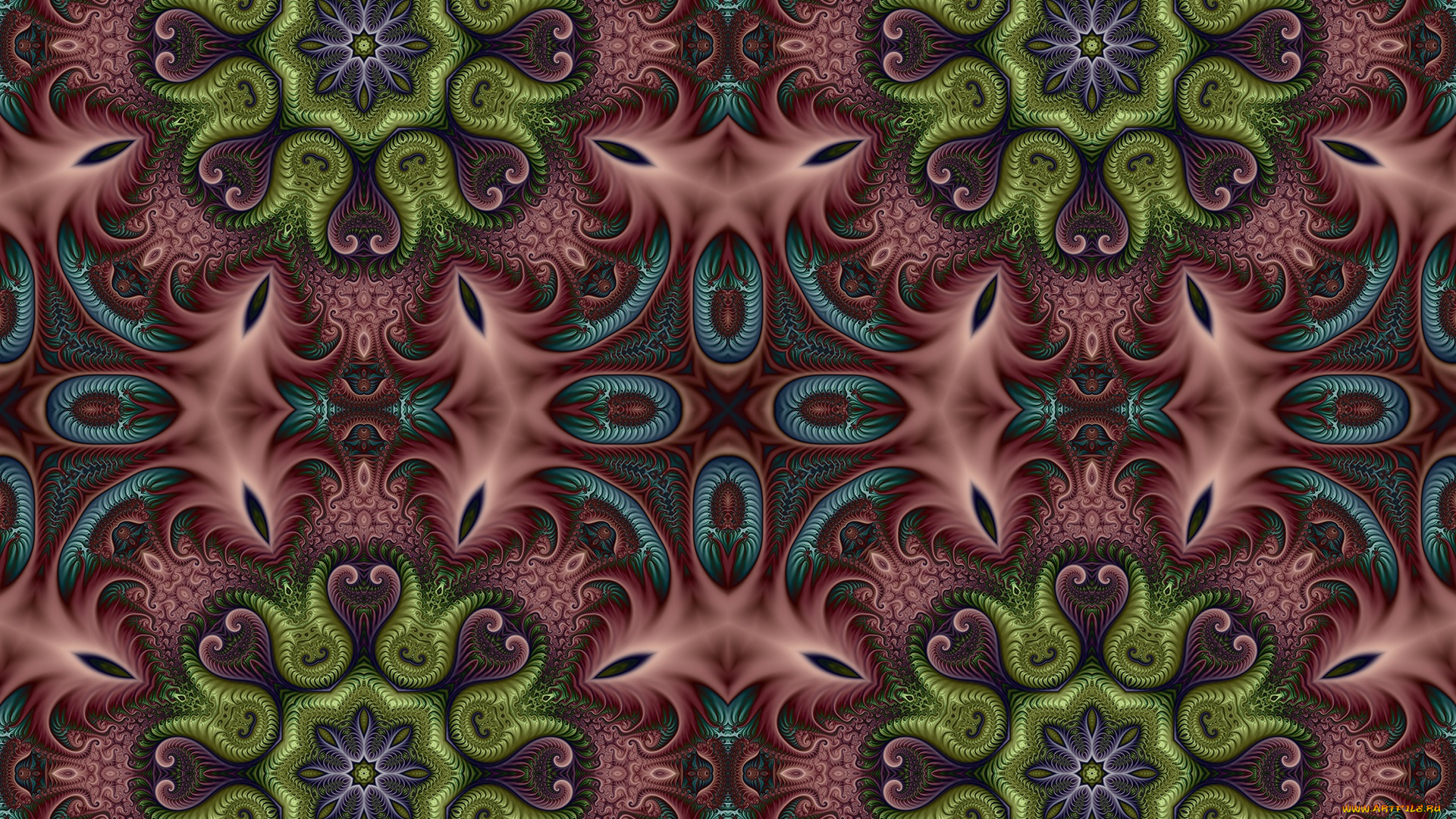 3д, графика, fractal, , фракталы, узор, цвета, фон