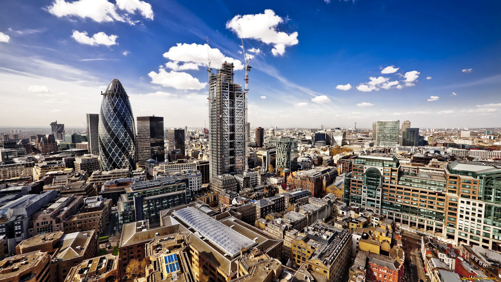 города, лондон, , великобритания, панорама, дома, англия, лондон