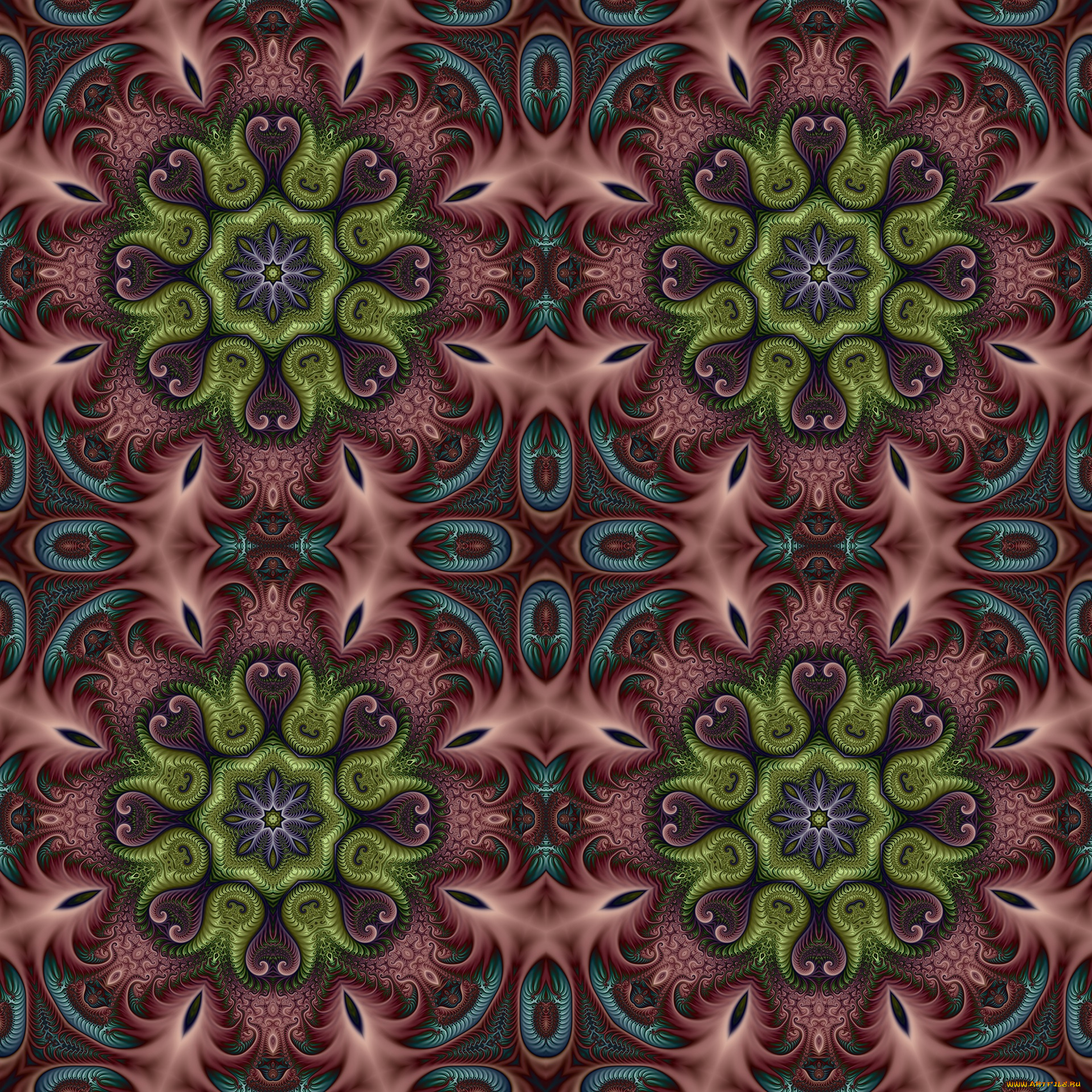 3д, графика, fractal, , фракталы, узор, цвета, фон