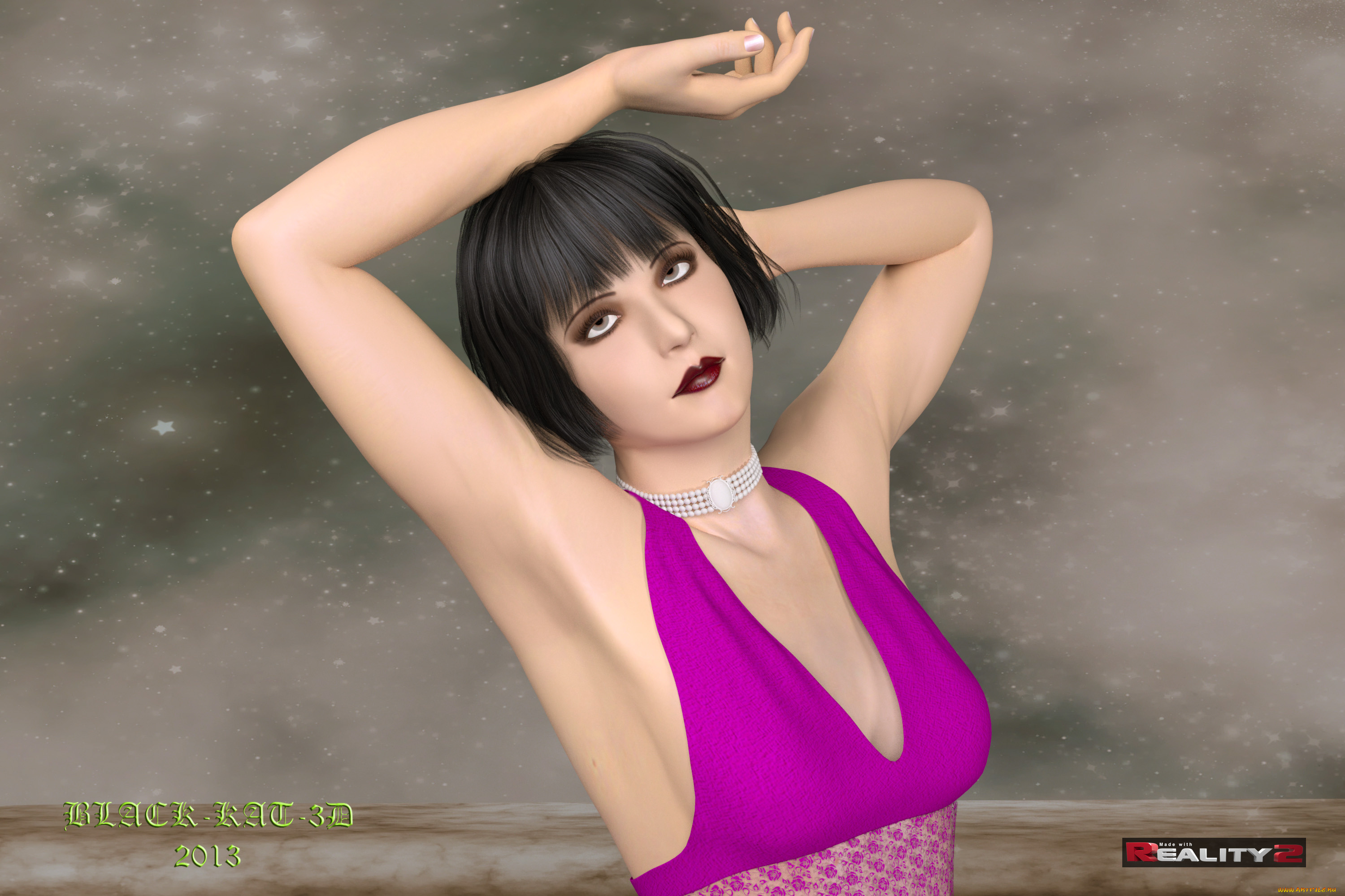 reality, 2, 3д, графика, people, , люди, взгляд, девушка