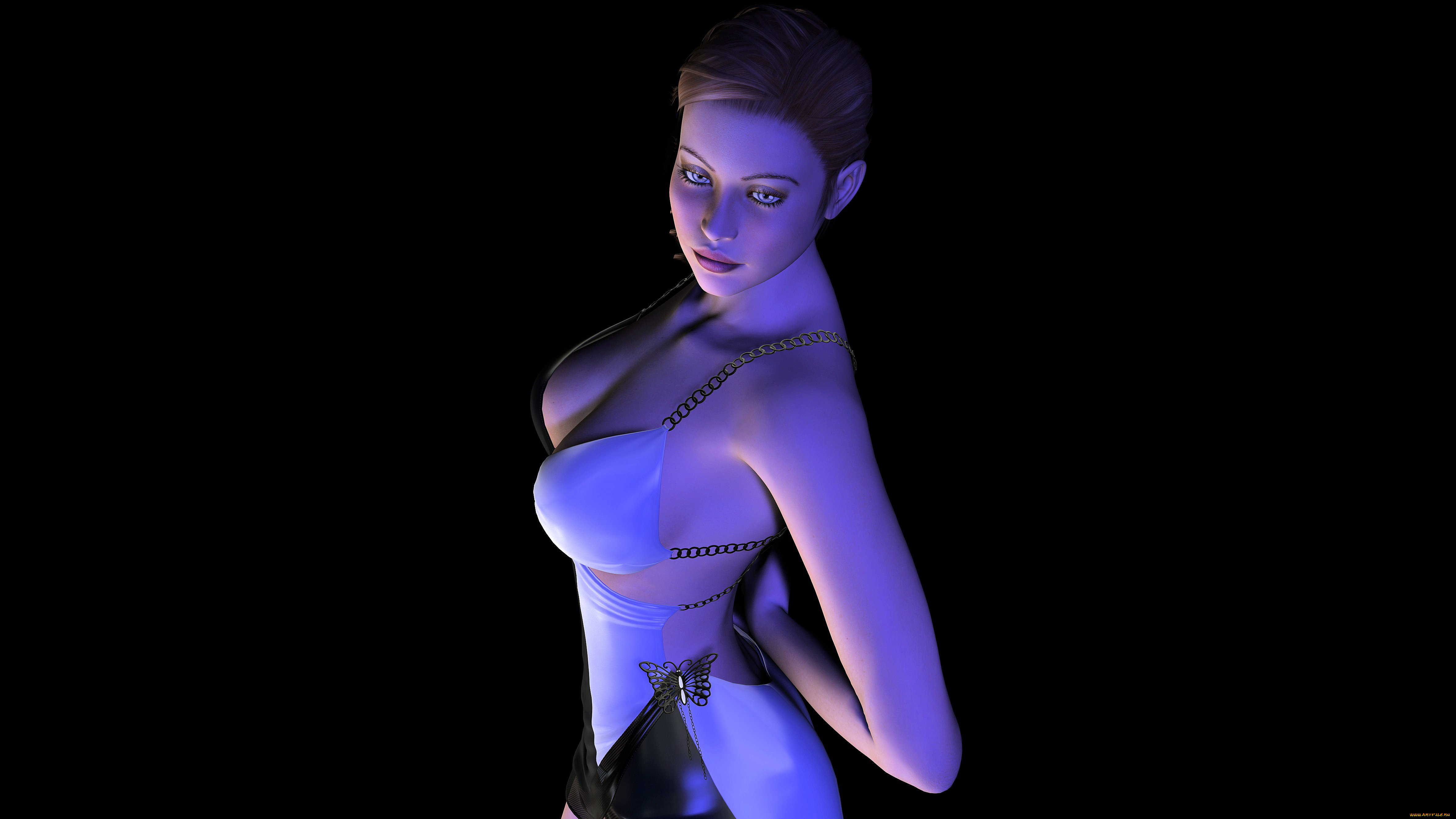 3д, графика, people, , люди, девушка, взгляд, фон