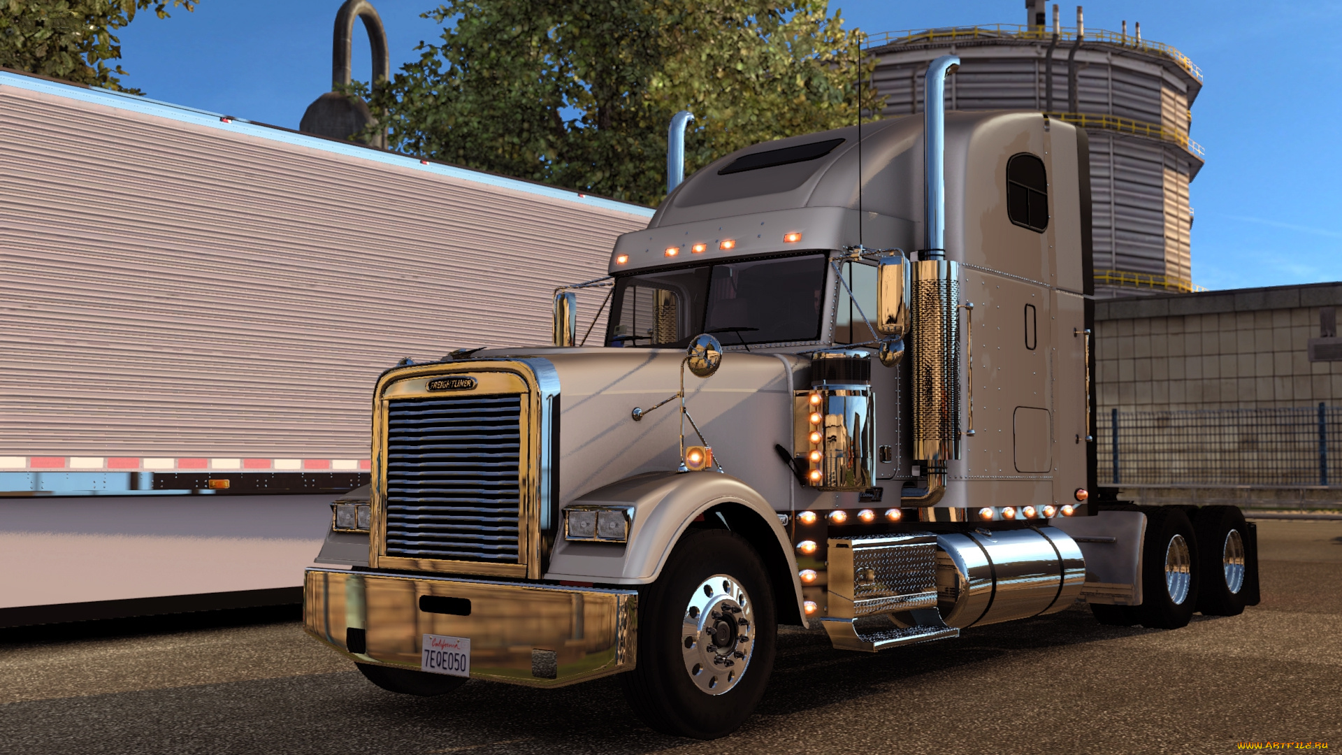 freightliner, classic, автомобили, 3д, седельный, грузовик, тягач, тяжелый