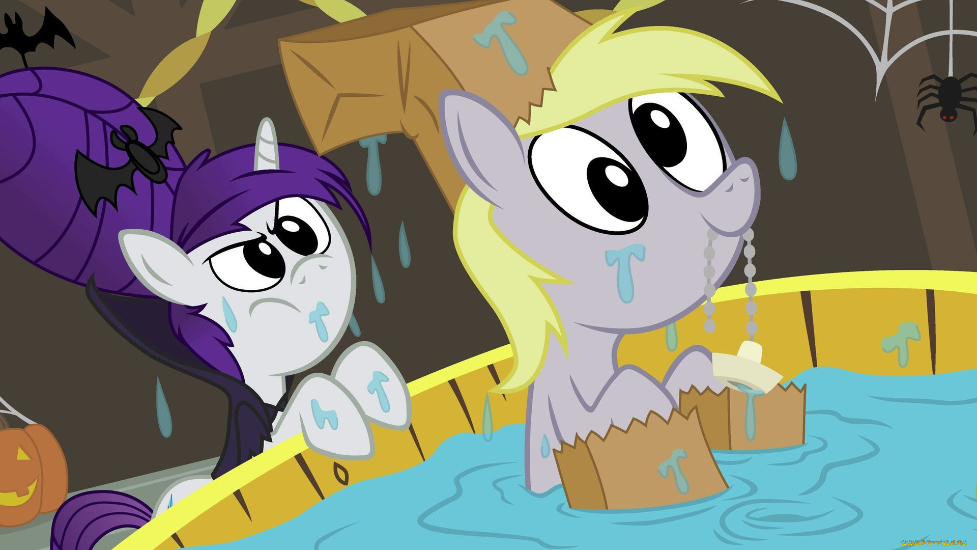 мультфильмы, my, little, pony, фон, пони