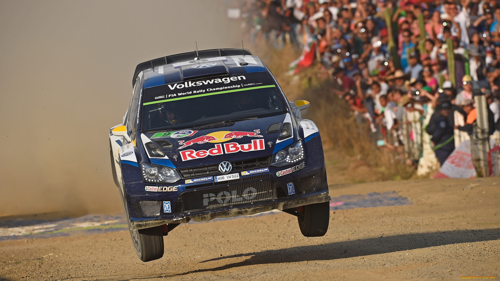 спорт, авторалли, volkswagen, polo, r, wrc, typ, 6r, 2015г, гонки, пыль