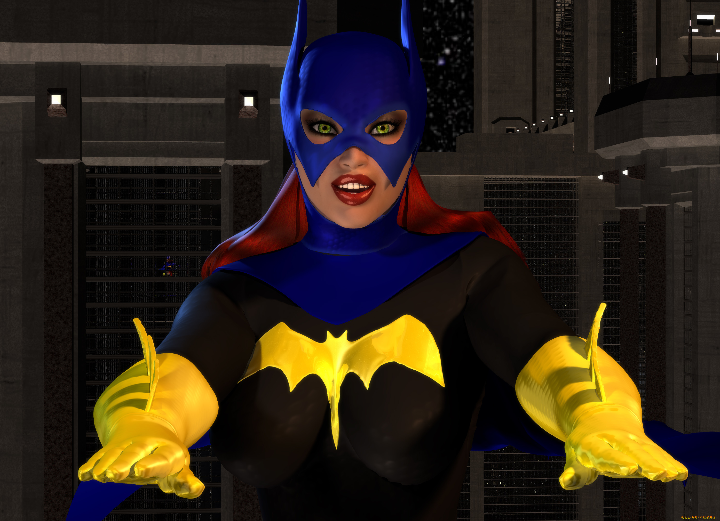 3д, графика, фантазия, , fantasy, девушка, взгляд, фон, супермен