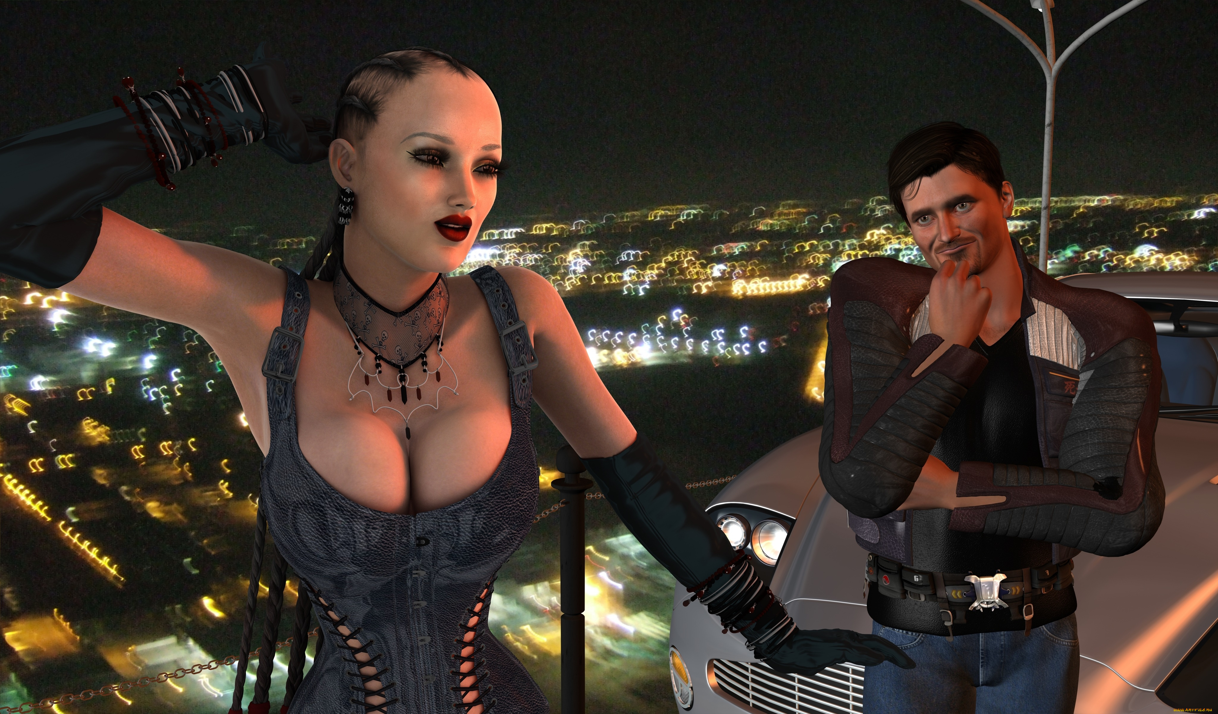 3д, графика, люди, , people, взгляд, мужчина, фон, девушка