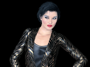 Картинка 3д+графика люди+ people фон взгляд девушка