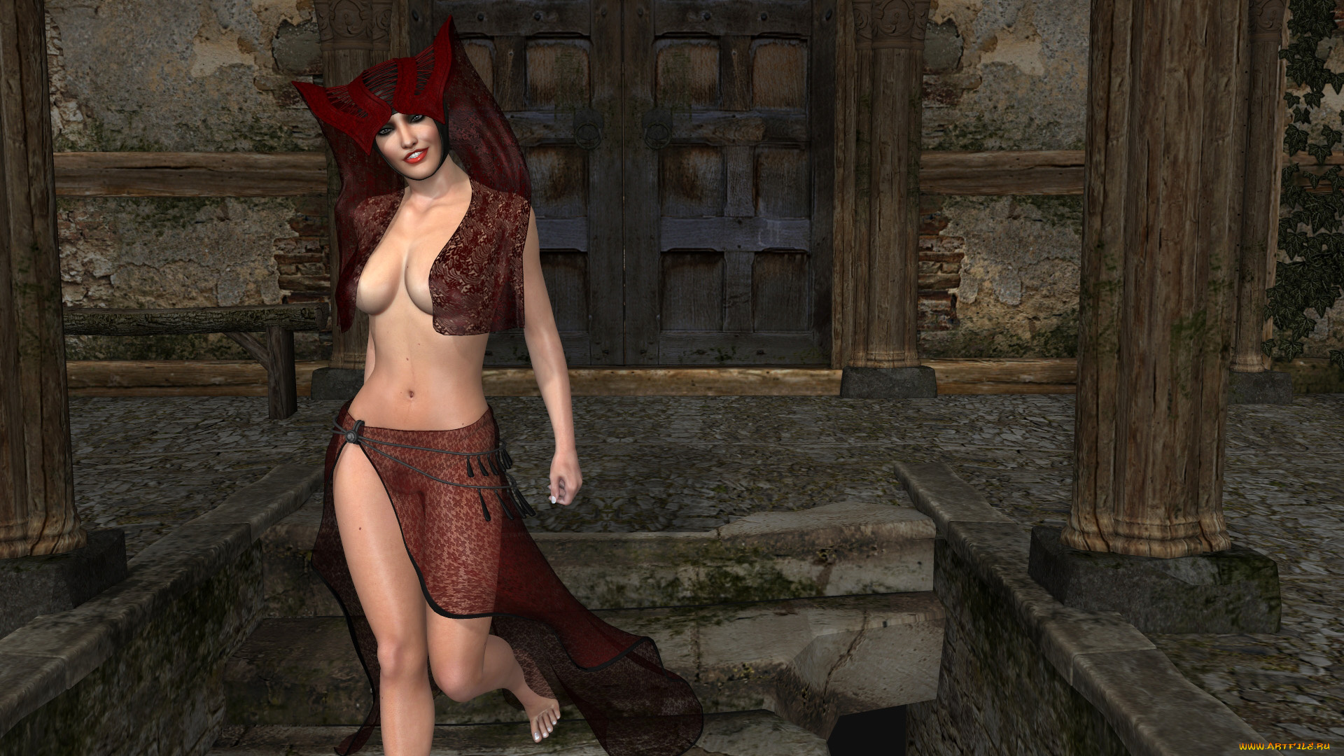 3д, графика, люди, , people, девушка, фон, взгляд