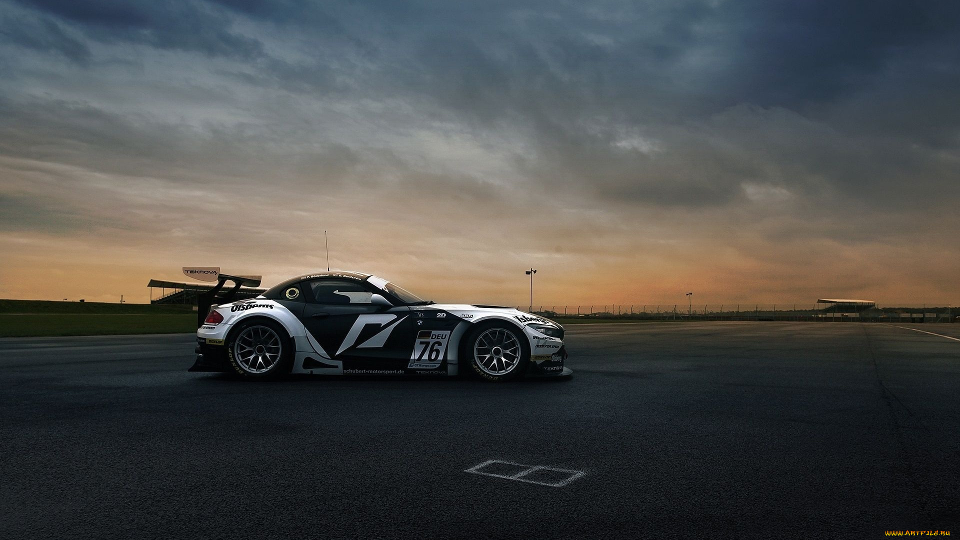 автомобили, bmw, z4, бмв, трасса, тучи