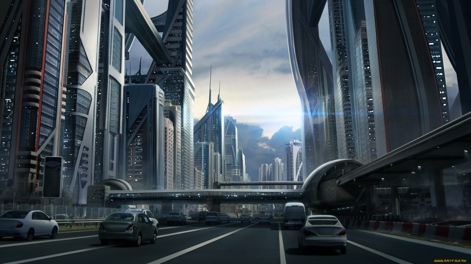 фэнтези, иные, миры, , иные, времена, иной, мир, город, сооружения, автомобили