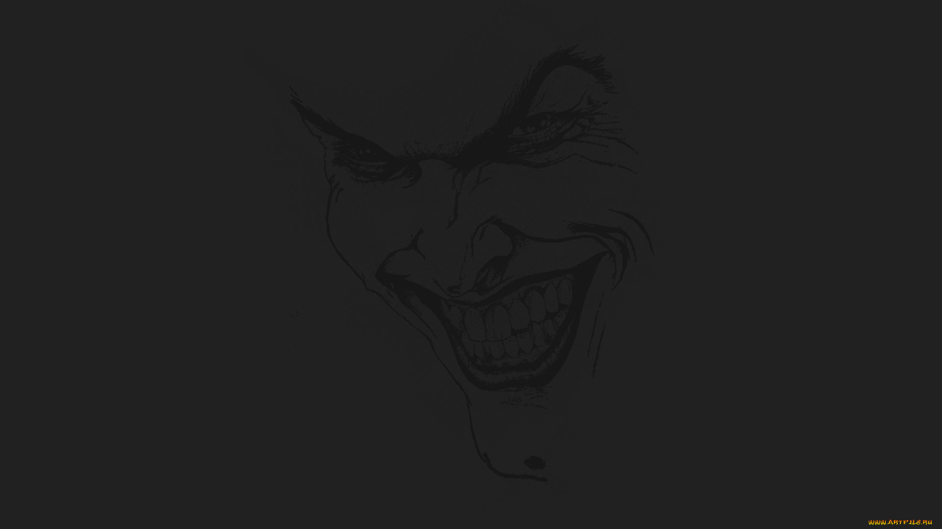 рисованное, минимализм, batman