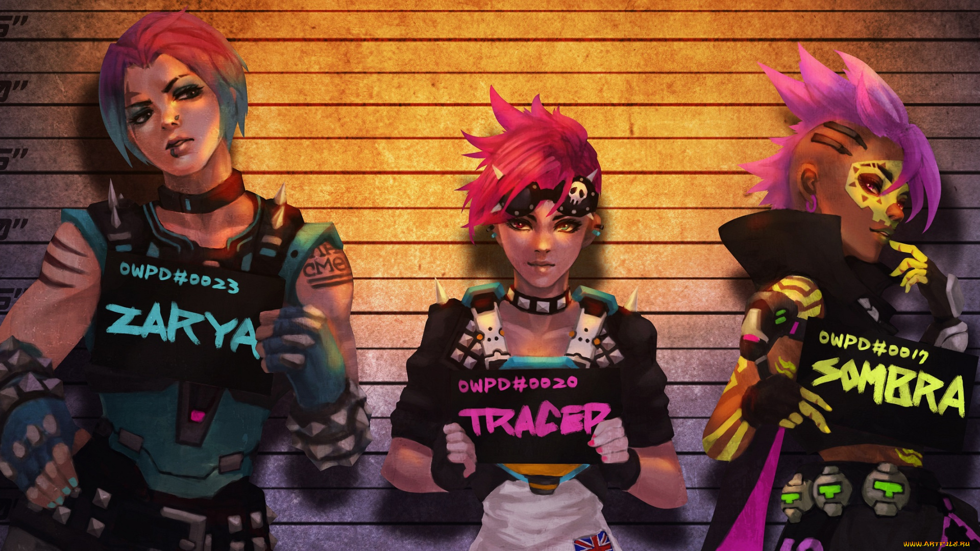 видео, игры, overwatch, zarya, aleksandra, zaryanova, lena, oxton, sombra, tracer, art