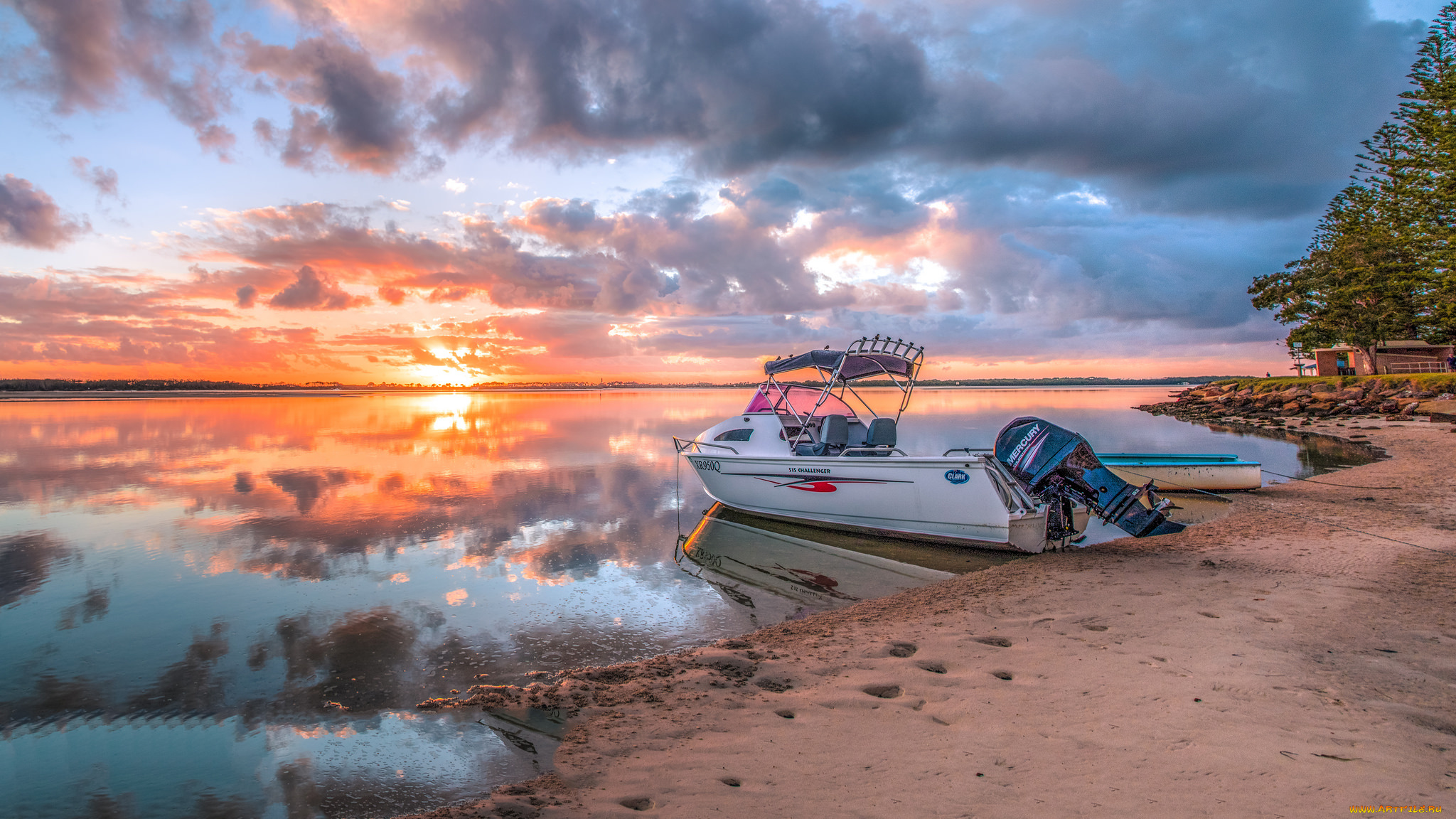 корабли, катера, побережье