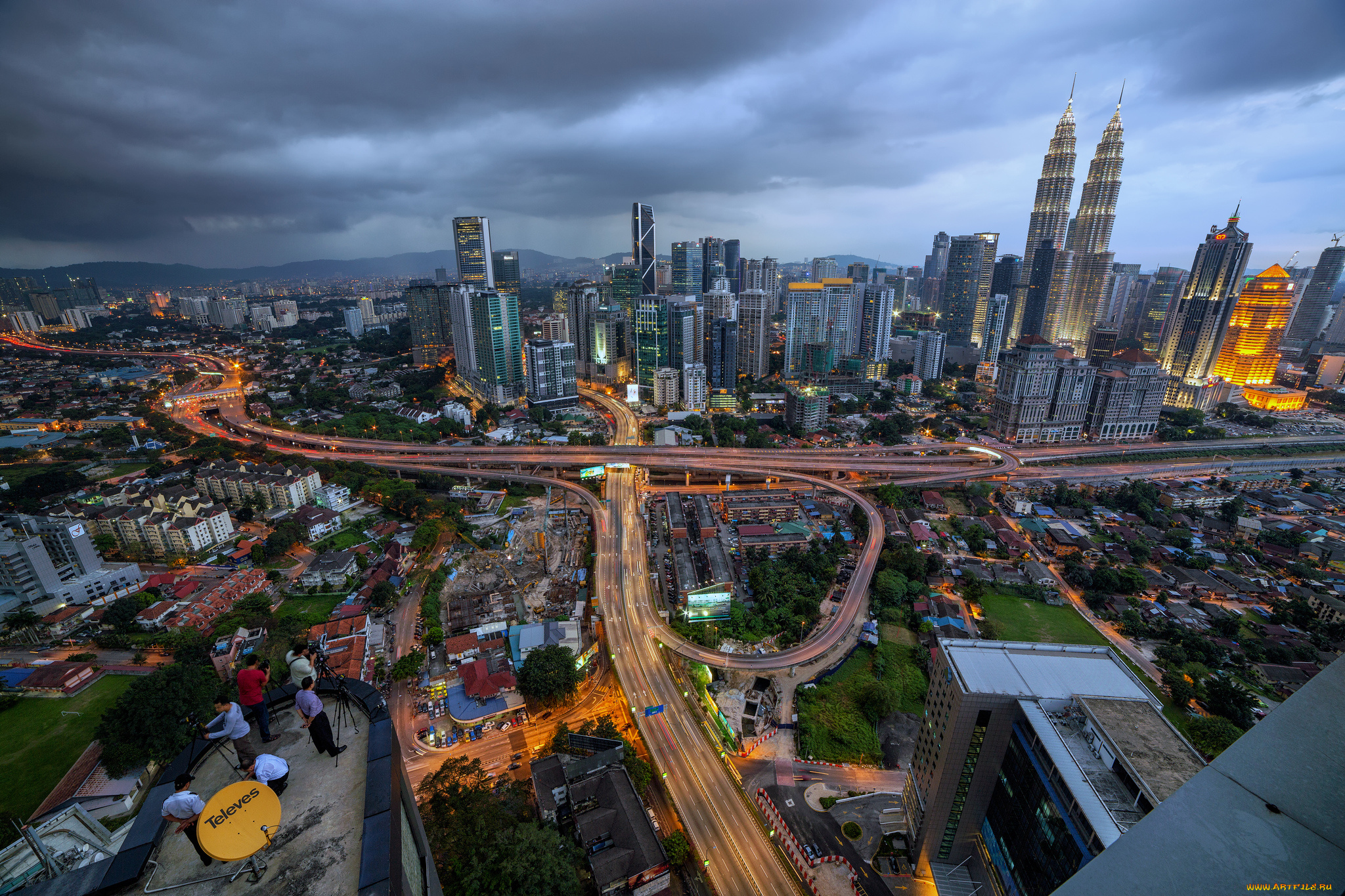 города, куала-лумпур, , малайзия, близнецы, башни