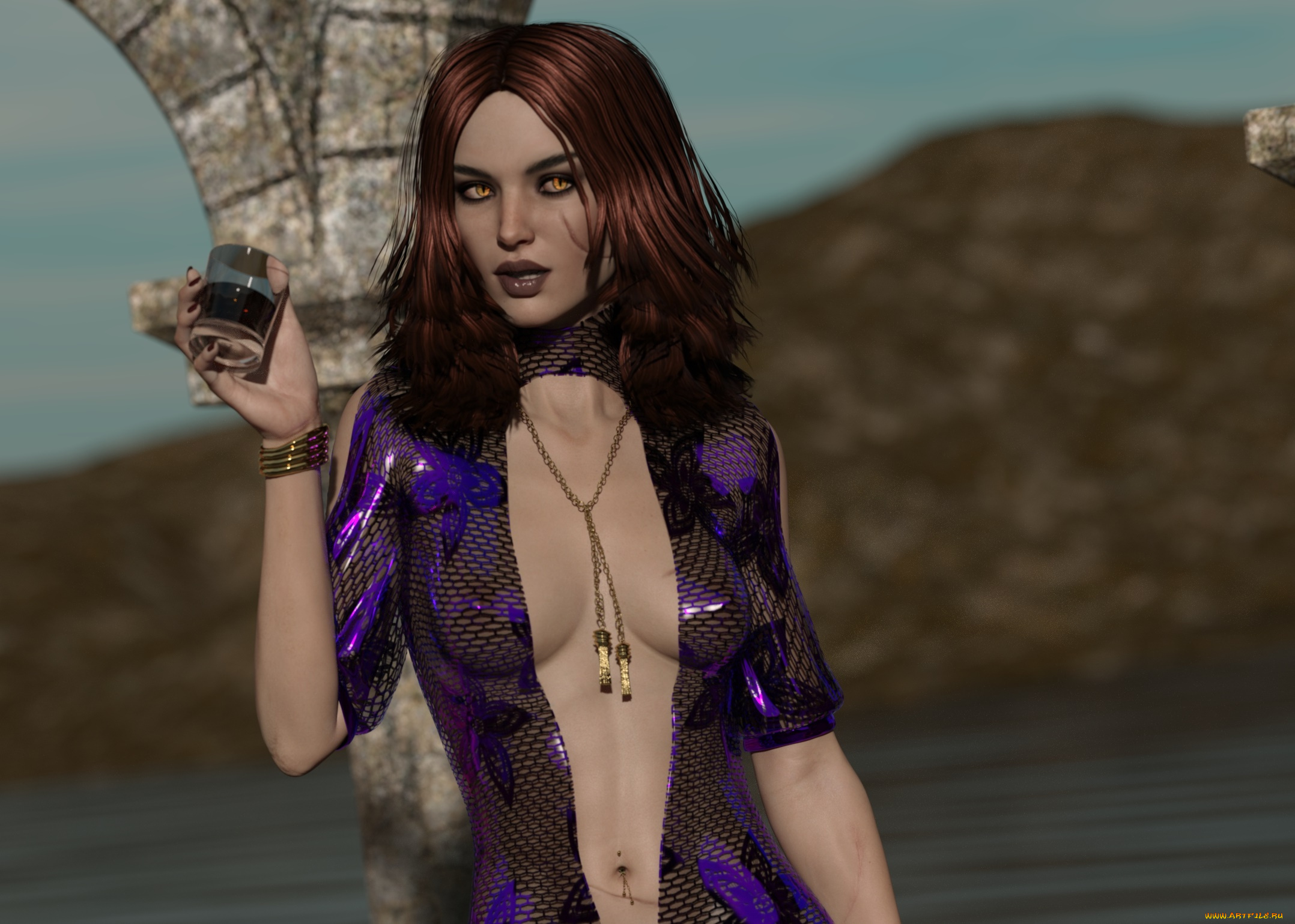 3д, графика, люди, , people, взгляд, фон, девушка