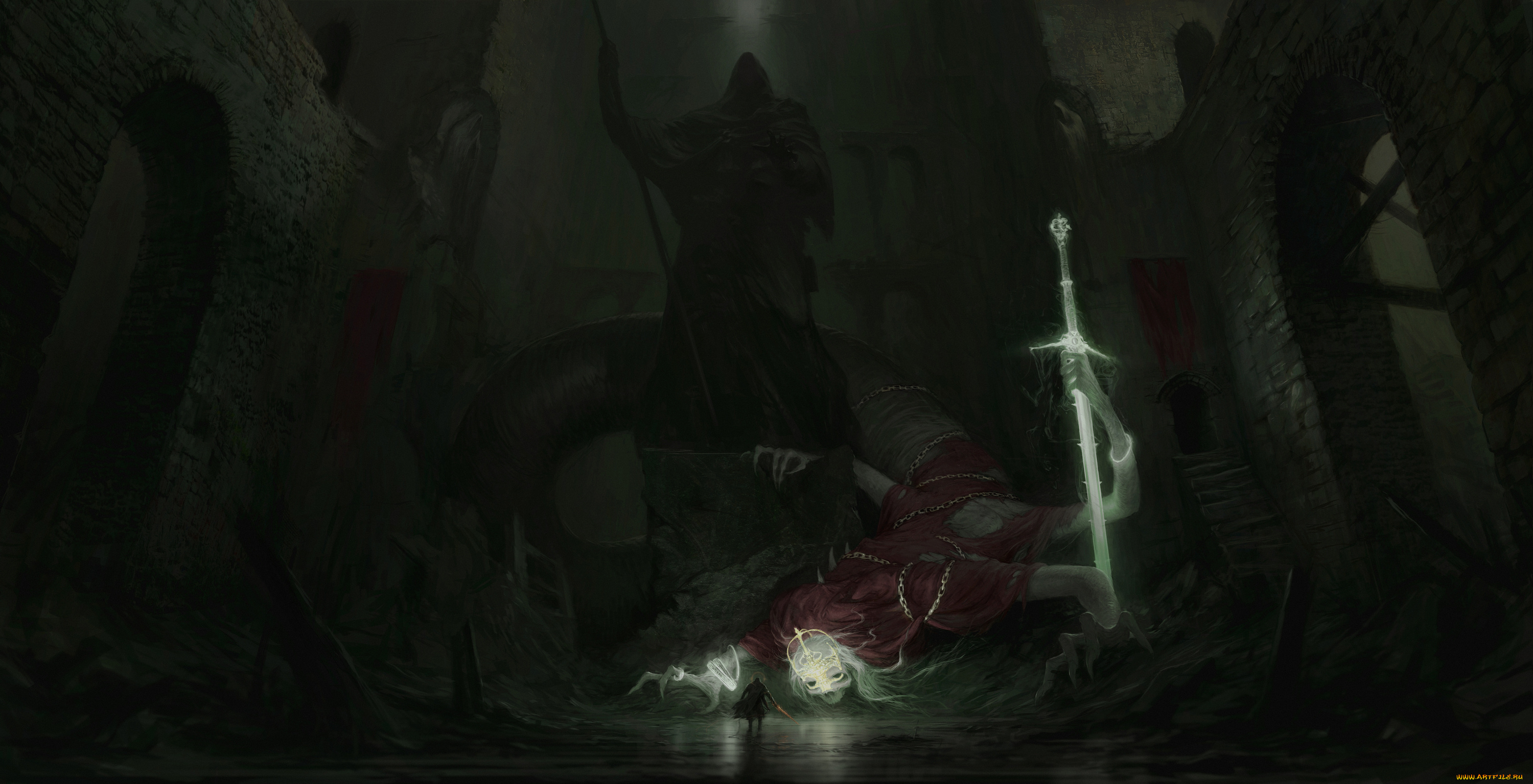 фэнтези, нежить, иной, мир, существа, воин