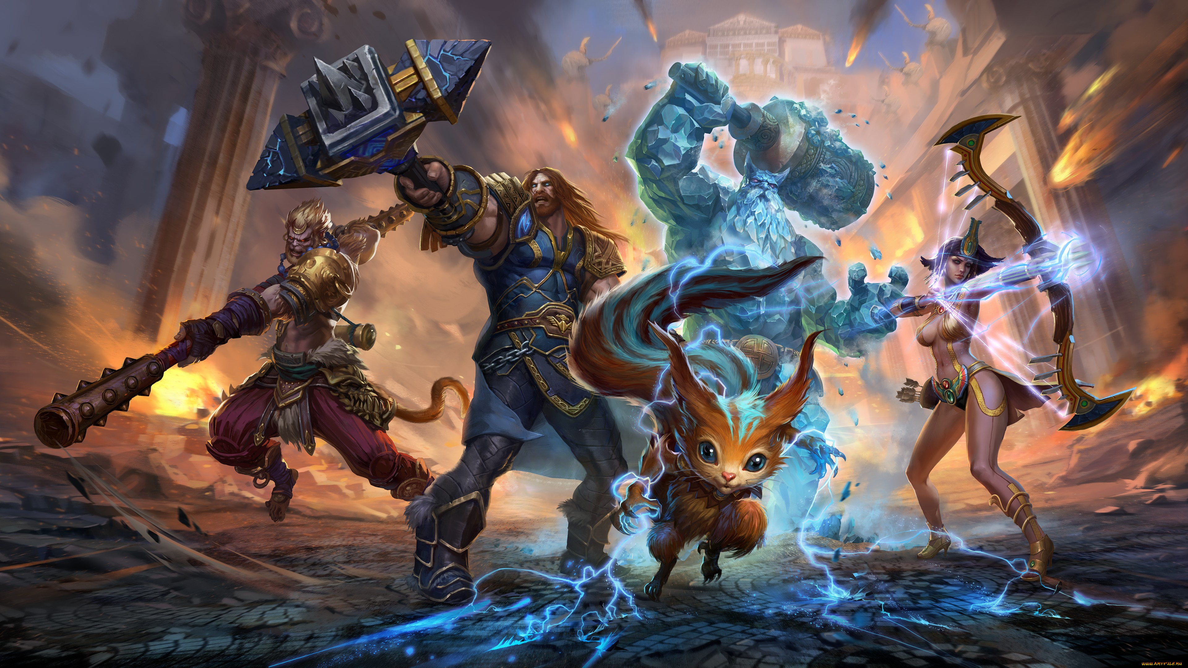 видео, игры, smite, ролевая, онлайн, action