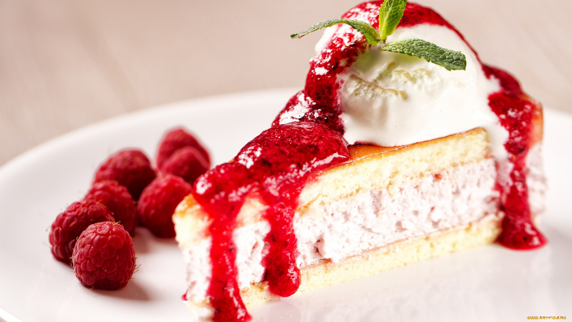 еда, пирожные, , кексы, , печенье, малина, пирожное, мята, десерт