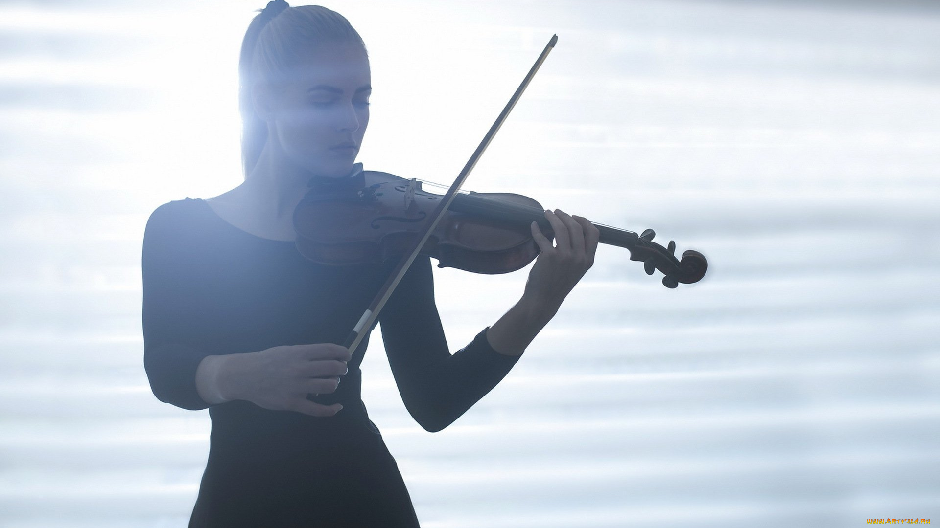 музыка, -другое, скрипка, девушка