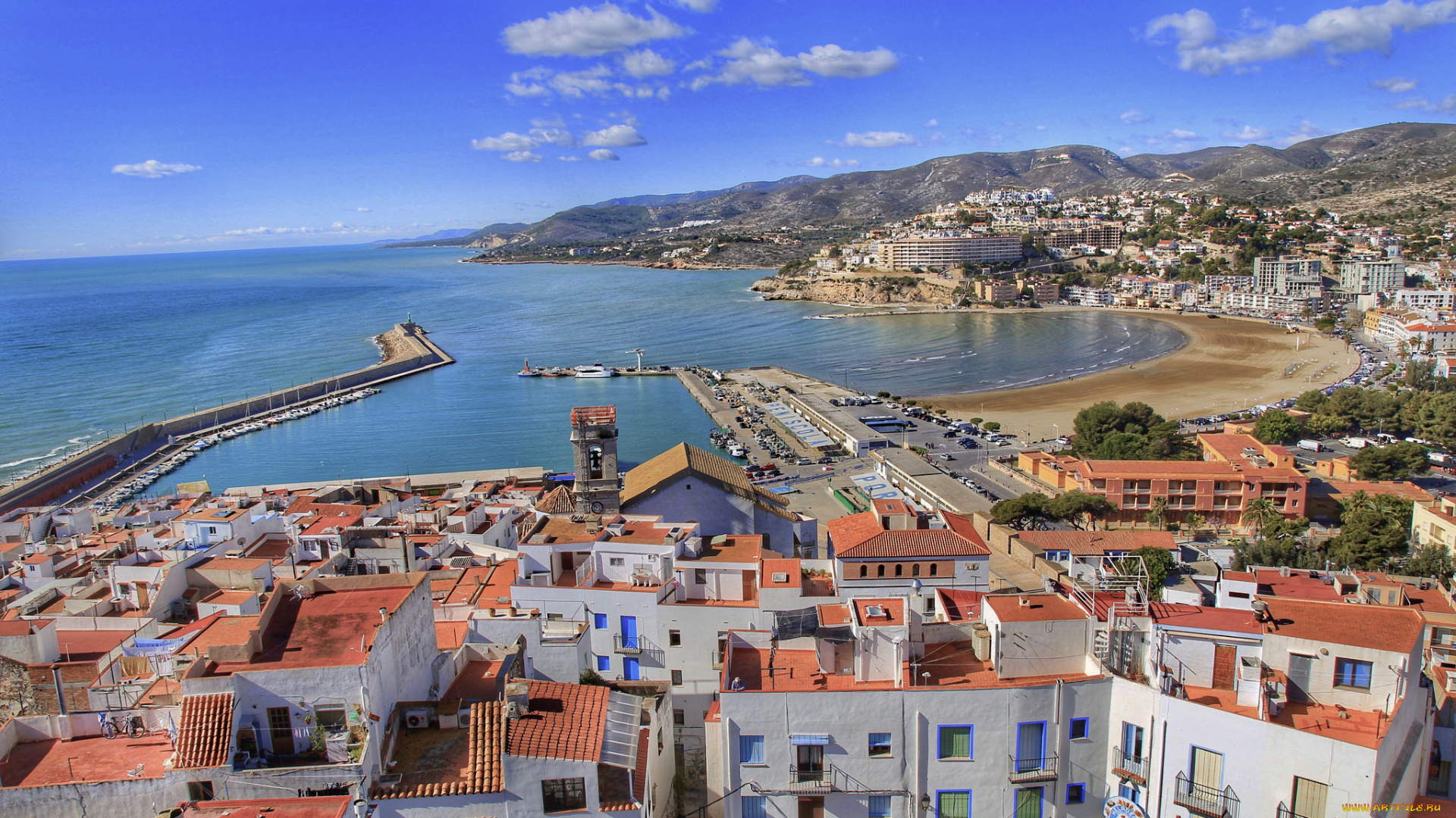 peniscola, , spain, города, -, панорамы, простор