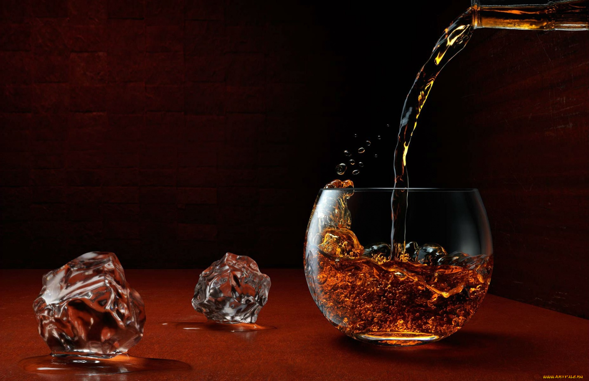 еда, напитки, бренди, лед