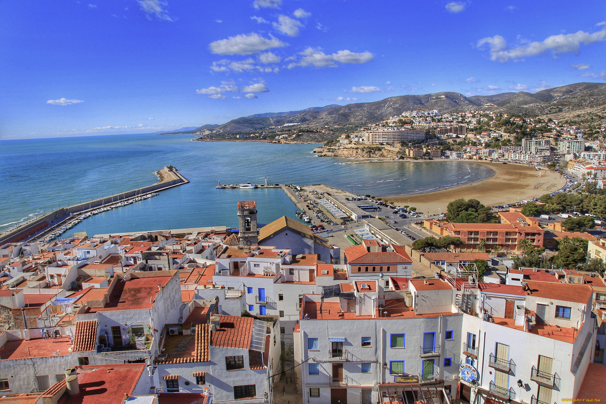 peniscola, , spain, города, -, панорамы, простор